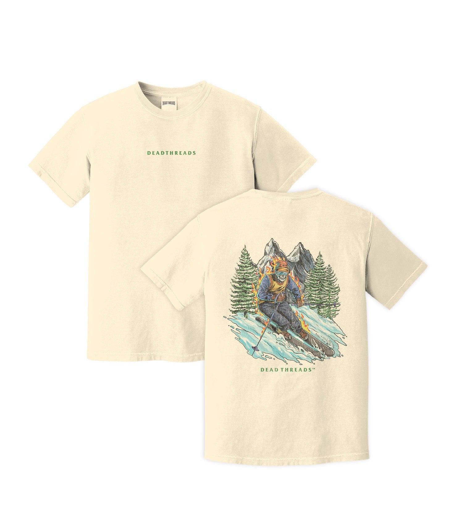 SKIING - “DT ESSENTIAL" PREMIUM T - SHIRT – T-Shirt – Dead Threads Apparel