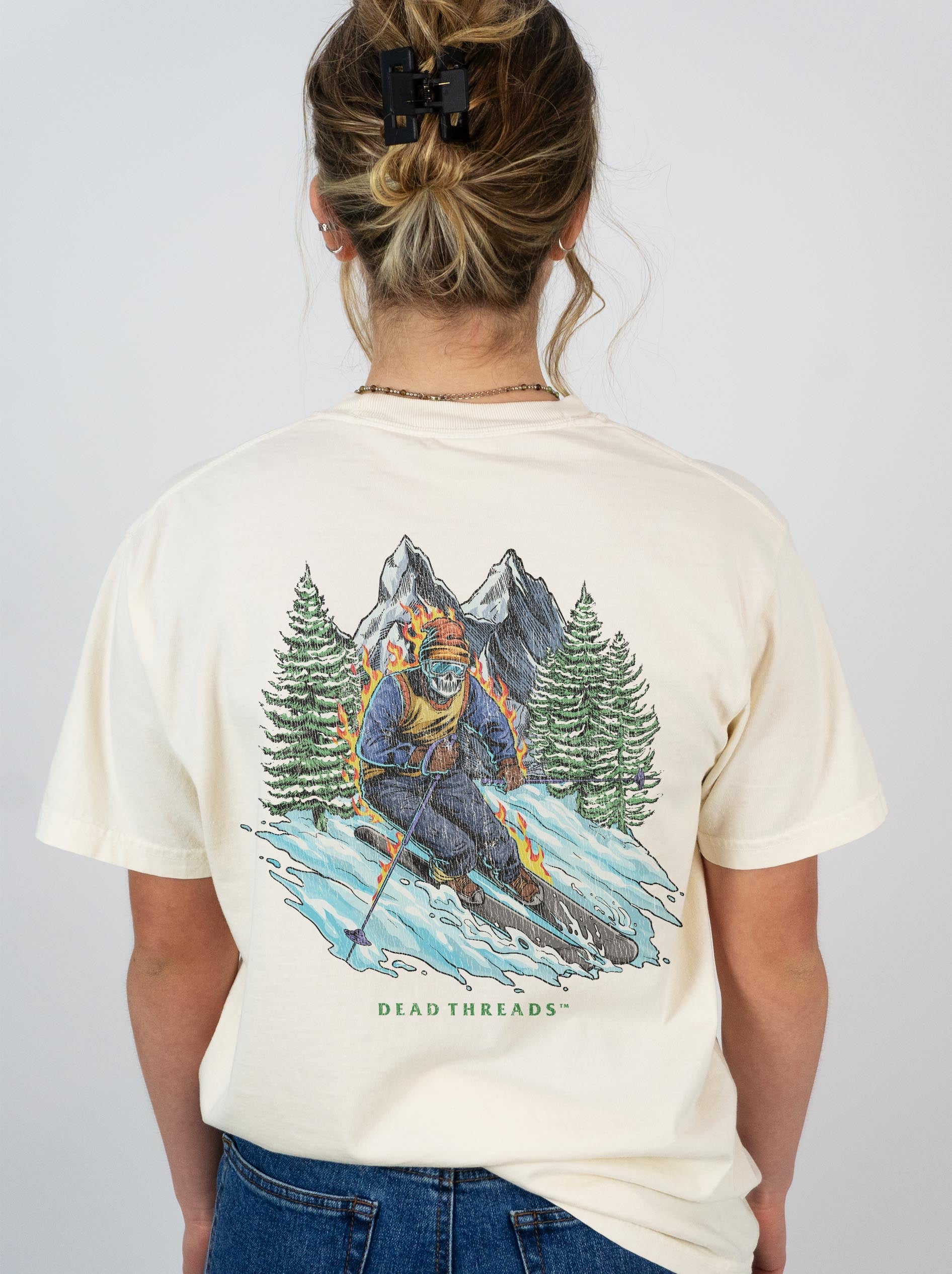 SKIING - “DT ESSENTIAL" PREMIUM T - SHIRT – T-Shirt – Dead Threads Apparel