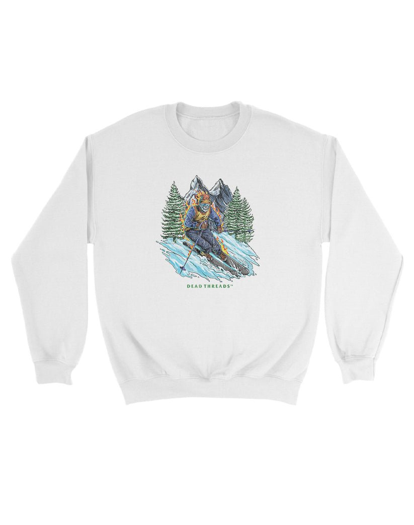 SKIING KIDS CREWNECK SWEATSHIRT – Kids clothes – Dead Threads Apparel