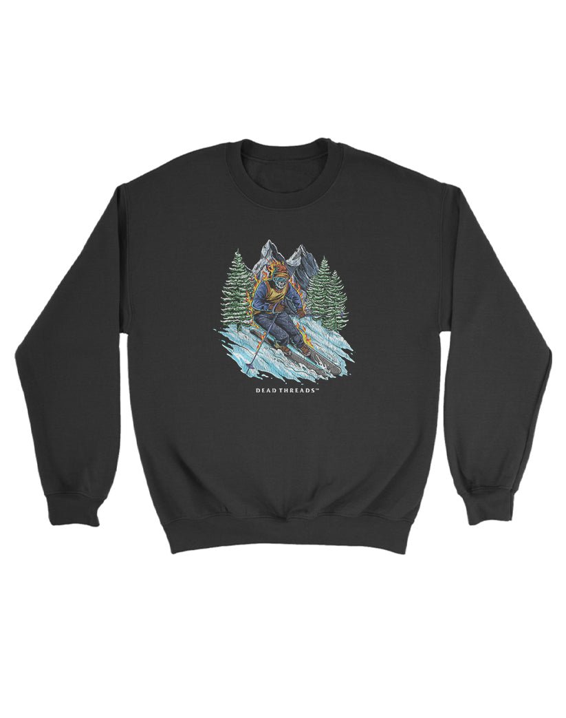 SKIING KIDS CREWNECK SWEATSHIRT – Kids clothes – Dead Threads Apparel