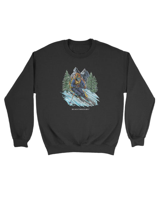 SKIING KIDS CREWNECK SWEATSHIRT – Kids clothes – Dead Threads Apparel