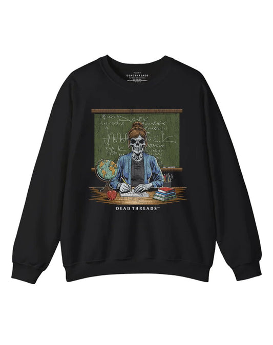 SKULL'S IN SESSION (MRS.) CREWNECK SWEATSHIRT – Sweatshirt – Dead Threads Apparel