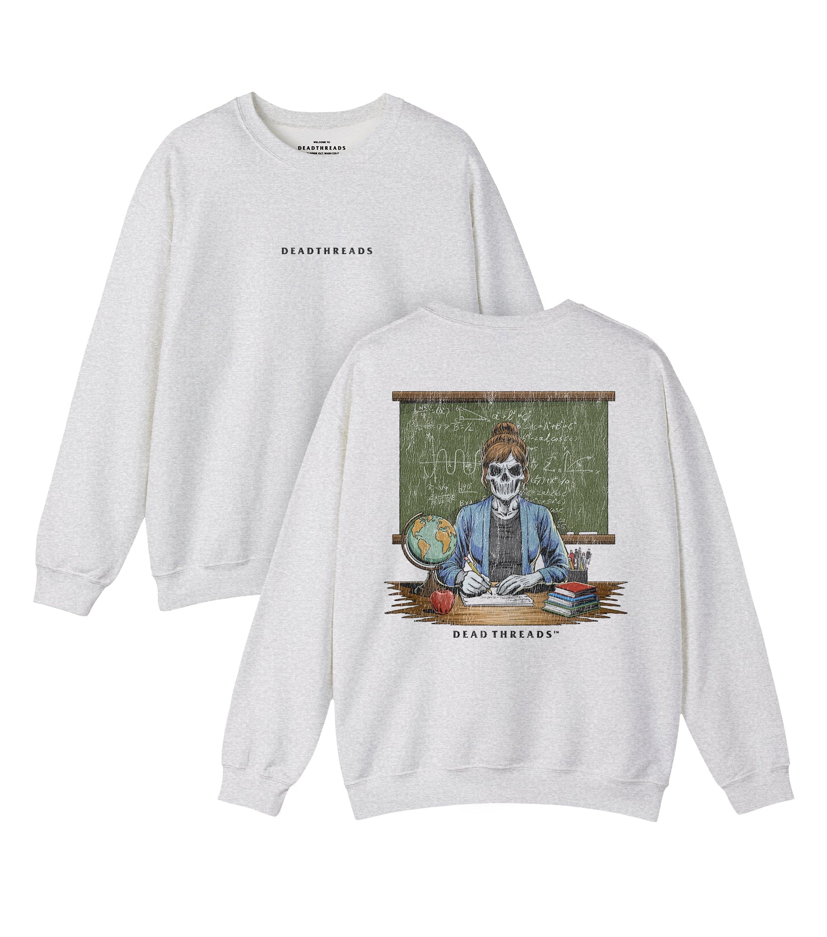 SKULL'S IN SESSION (MRS.) - “DT ESSENTIAL" CREWNECK SWEATSHIRT – Sweatshirt – Dead Threads Apparel