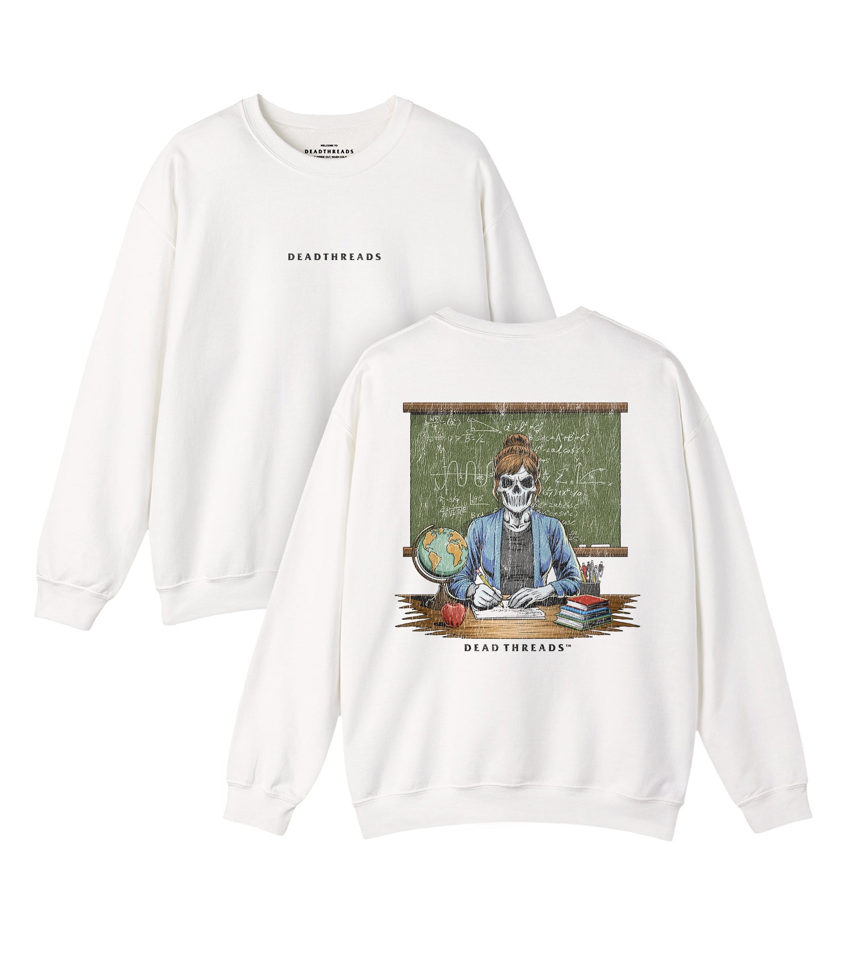 SKULL'S IN SESSION (MRS.) - “DT ESSENTIAL" CREWNECK SWEATSHIRT – Sweatshirt – Dead Threads Apparel