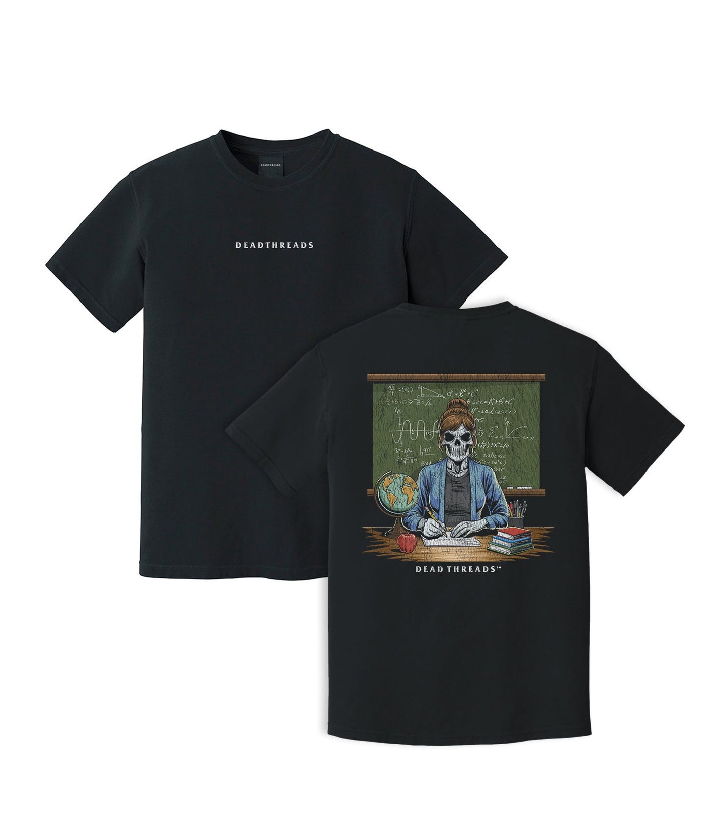SKULL'S IN SESSION (MRS.) - “DT ESSENTIAL" PREMIUM T - SHIRT – T-Shirt – Dead Threads Apparel