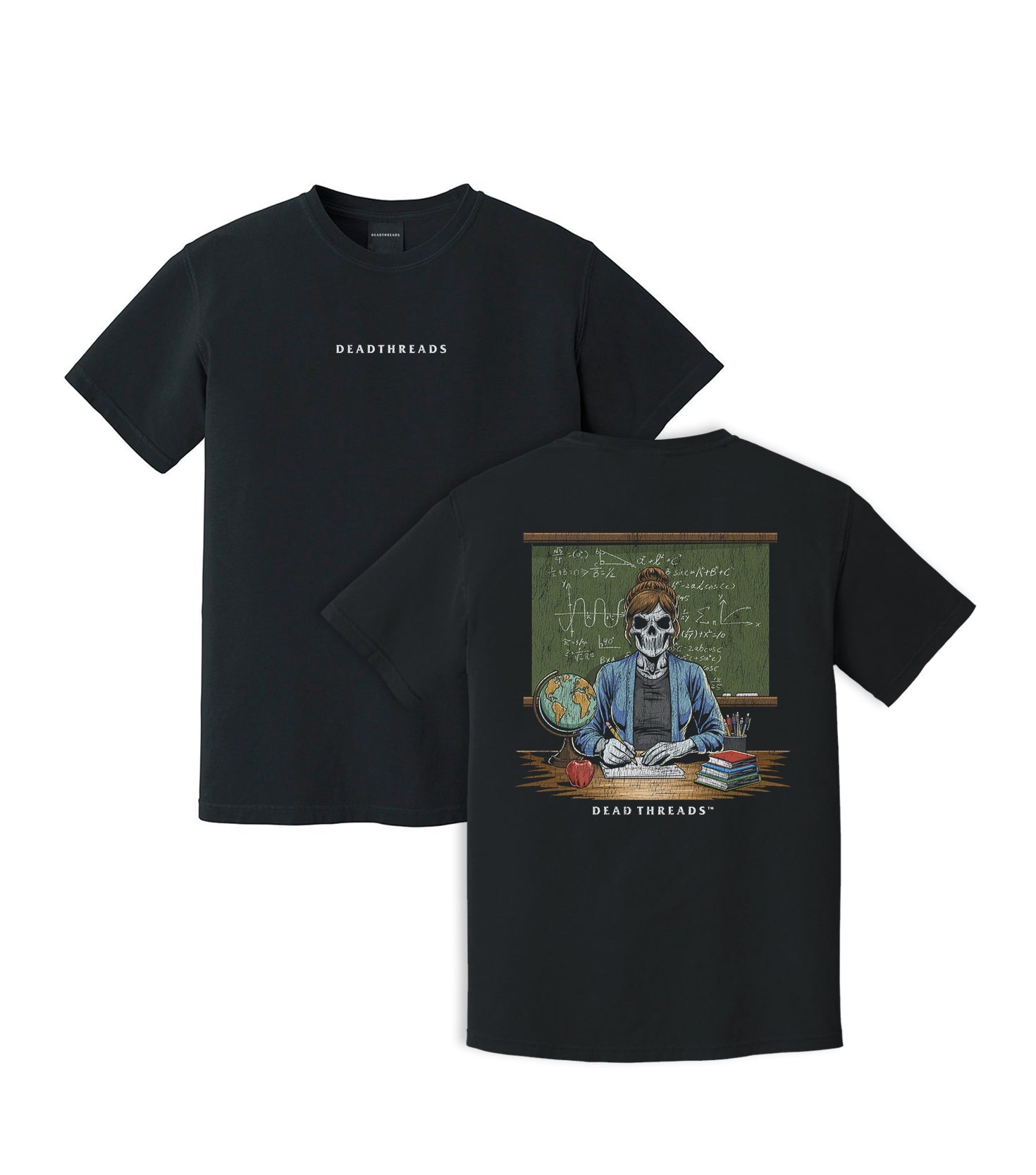 SKULL'S IN SESSION (MRS.) - “DT ESSENTIAL" PREMIUM T - SHIRT – T-Shirt – Dead Threads Apparel