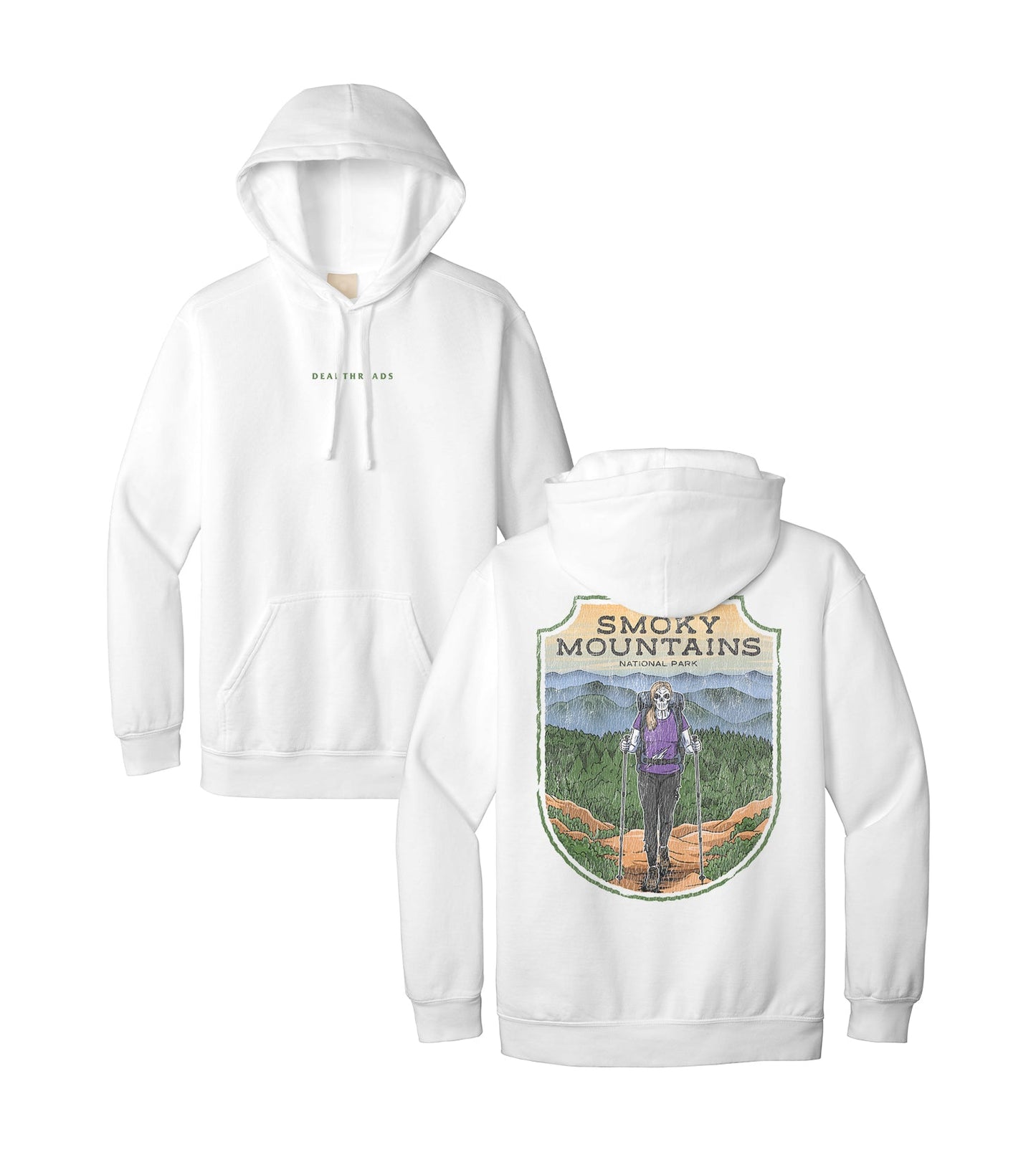 SMOKY MOUNTAINS NATIONAL PARK (FEMALE) - “DT ESSENTIAL" HOODIE – Hoodie – Dead Threads Apparel