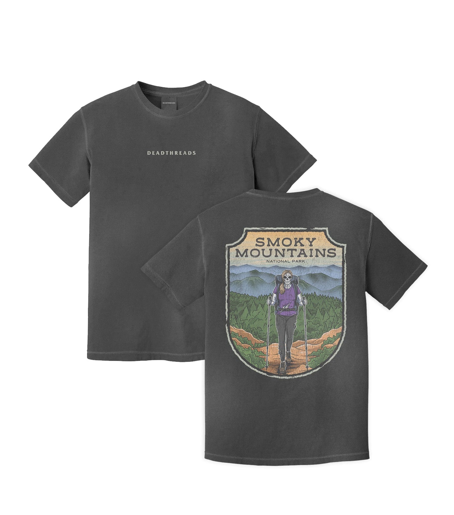 SMOKY MOUNTAINS NATIONAL PARK (FEMALE) - “DT ESSENTIAL" PREMIUM T - SHIRT – T-Shirt – Dead Threads Apparel