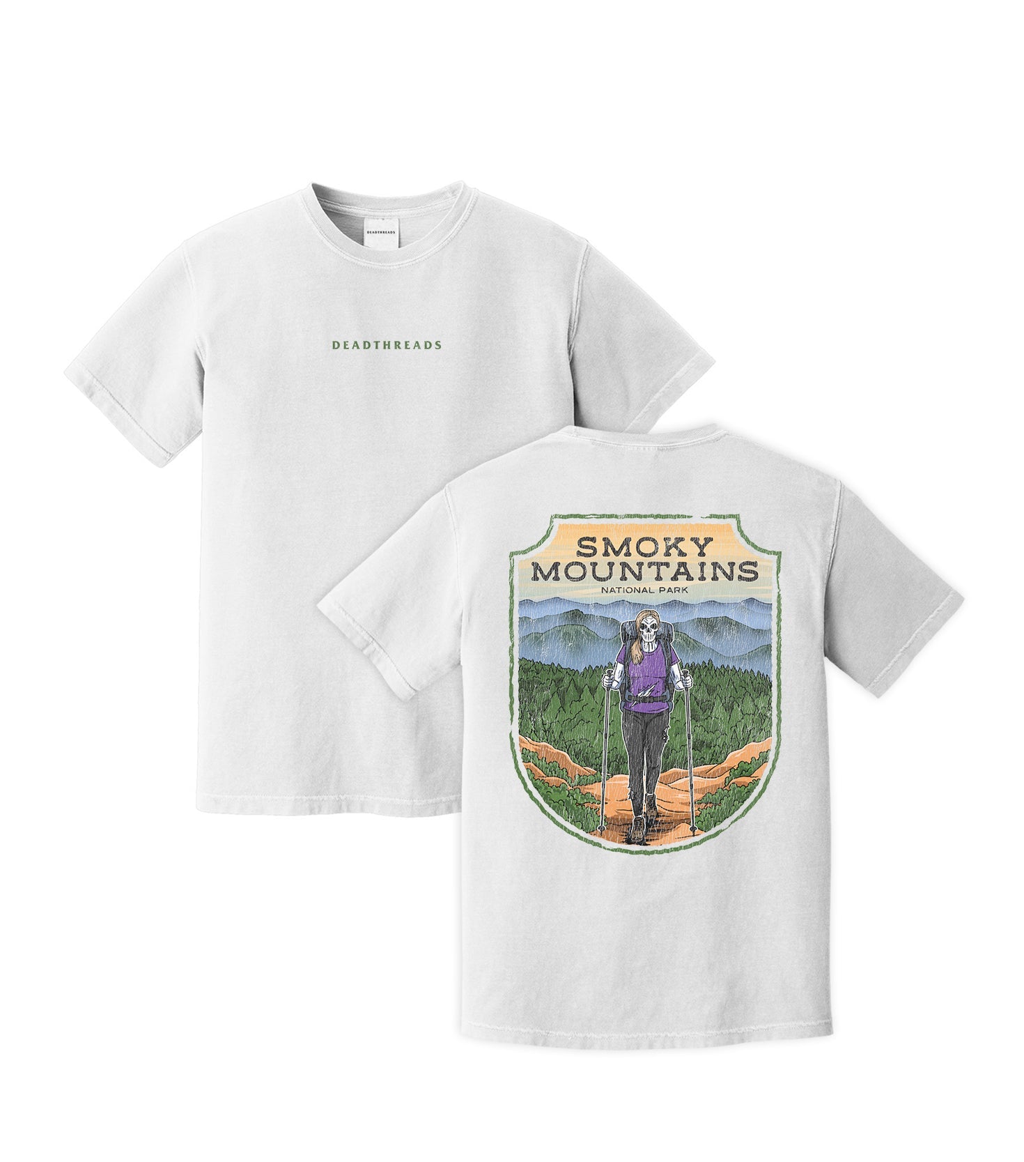 SMOKY MOUNTAINS NATIONAL PARK (FEMALE) - “DT ESSENTIAL" PREMIUM T - SHIRT – T-Shirt – Dead Threads Apparel