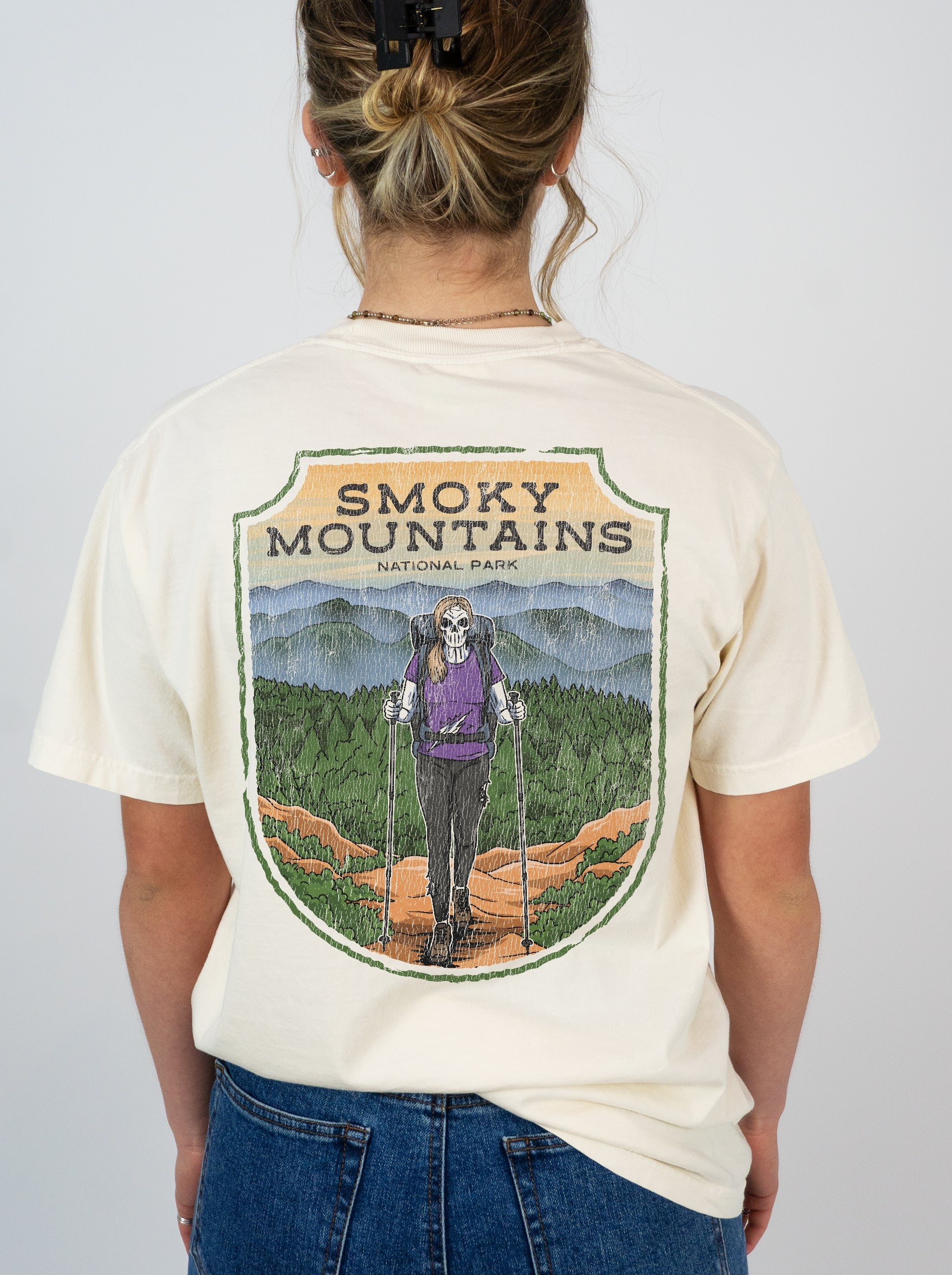 SMOKY MOUNTAINS NATIONAL PARK (FEMALE) - “DT ESSENTIAL" PREMIUM T - SHIRT – T-Shirt – Dead Threads Apparel