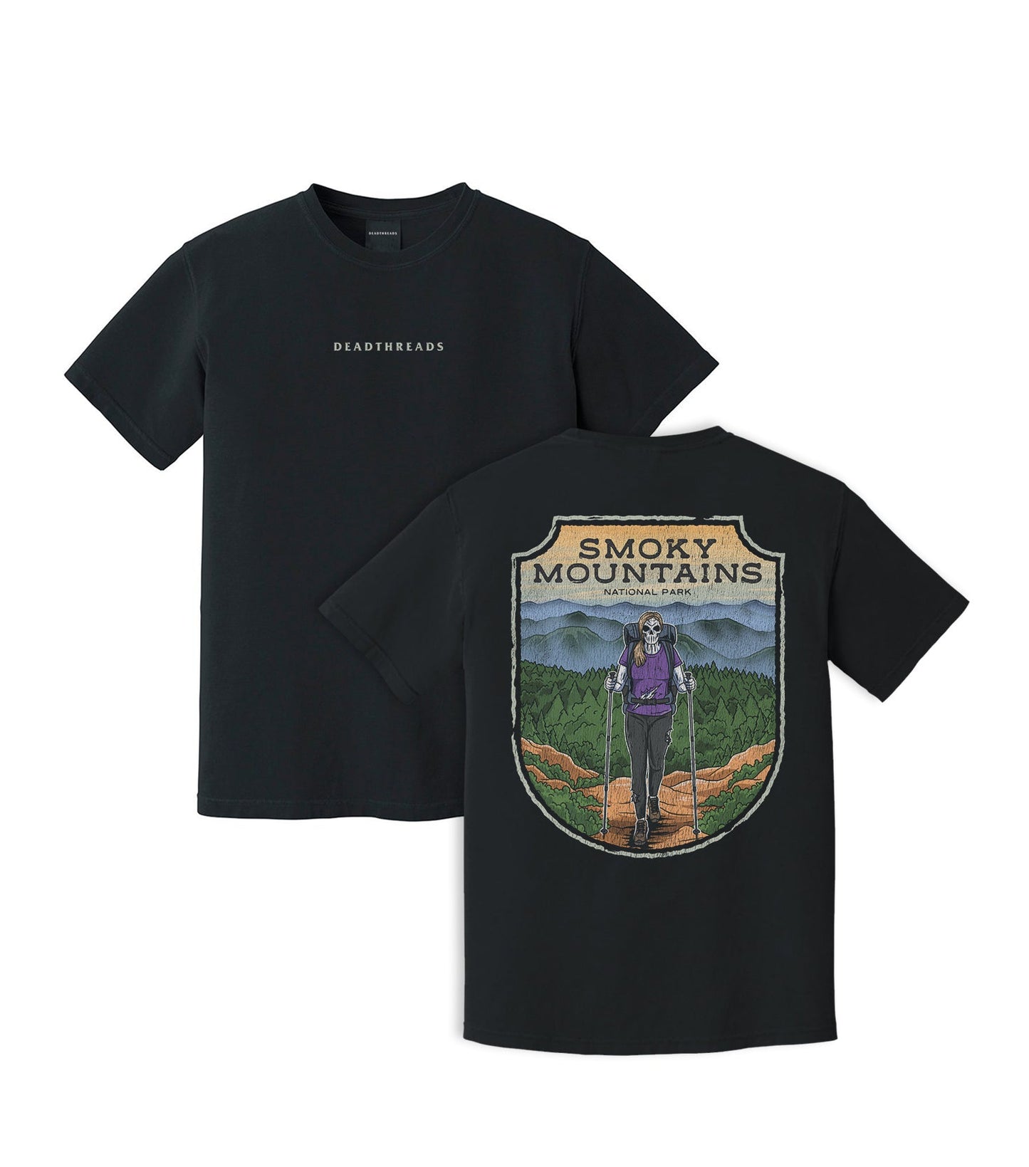 SMOKY MOUNTAINS NATIONAL PARK (FEMALE) - “DT ESSENTIAL" PREMIUM T - SHIRT – T-Shirt – Dead Threads Apparel