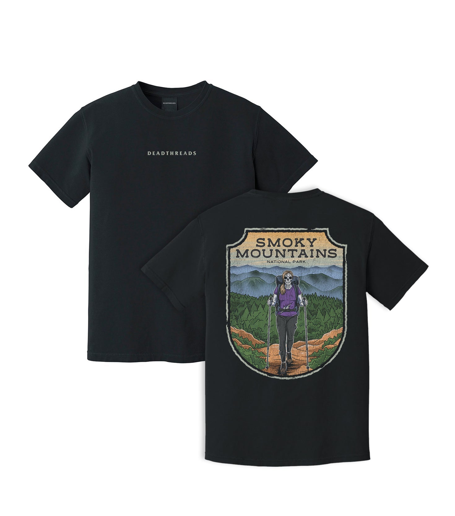 SMOKY MOUNTAINS NATIONAL PARK (FEMALE) - “DT ESSENTIAL" PREMIUM T - SHIRT – T-Shirt – Dead Threads Apparel