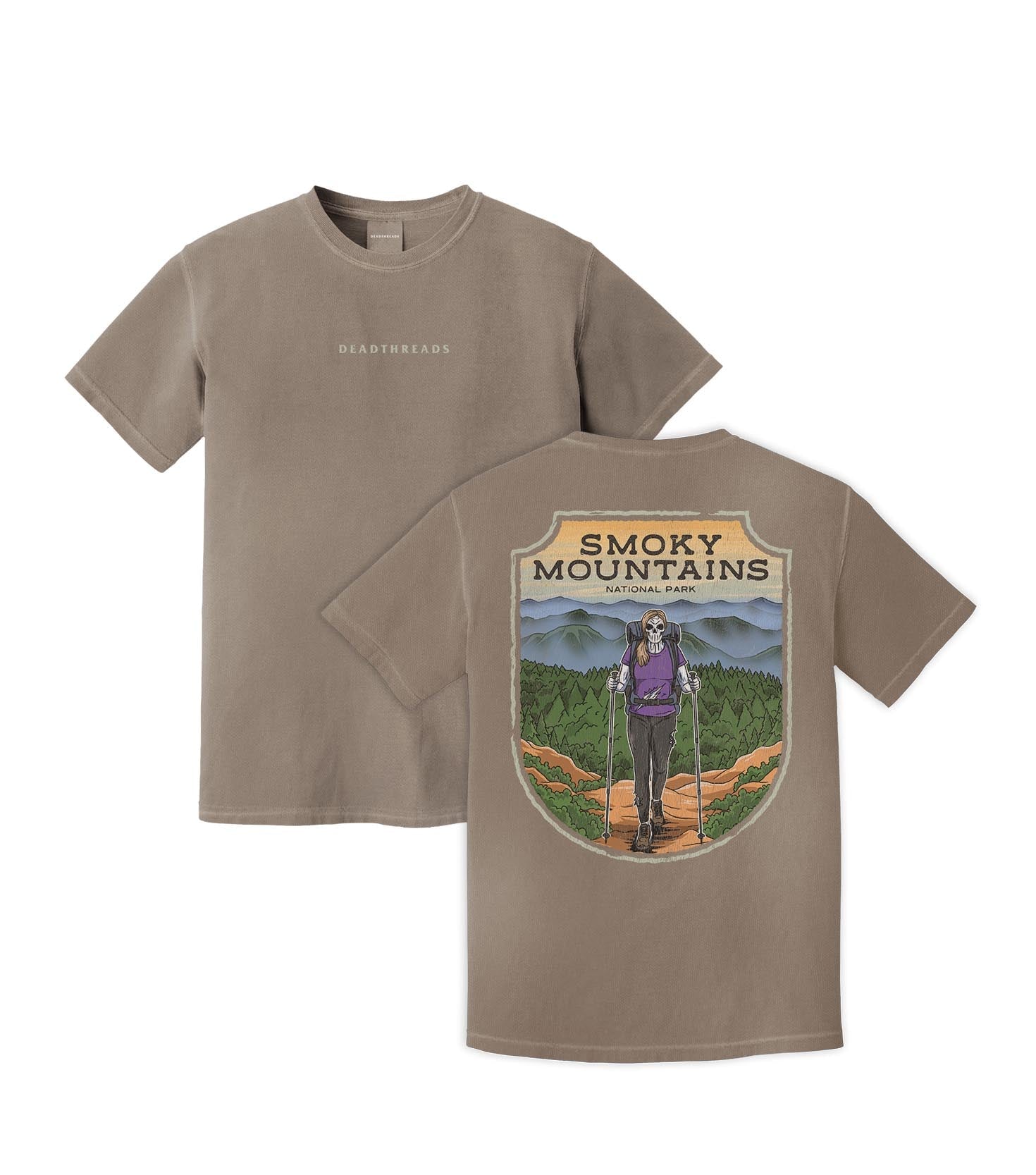 SMOKY MOUNTAINS NATIONAL PARK (FEMALE) - “DT ESSENTIAL" PREMIUM T - SHIRT – T-Shirt – Dead Threads Apparel