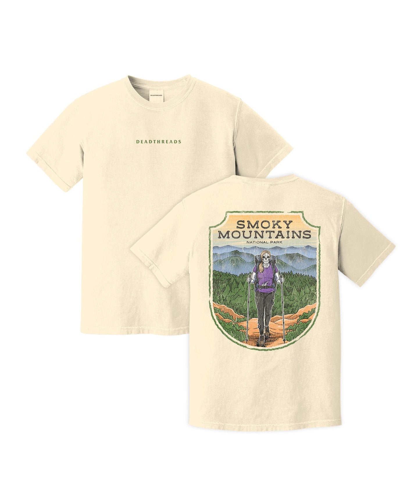 SMOKY MOUNTAINS NATIONAL PARK (FEMALE) - “DT ESSENTIAL" PREMIUM T - SHIRT – T-Shirt – Dead Threads Apparel