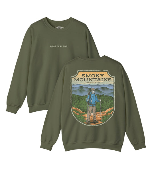 SMOKY MOUNTAINS NATIONAL PARK (MALE) - “DT ESSENTIAL" CREWNECK SWEATSHIRT – Sweatshirt – Dead Threads Apparel