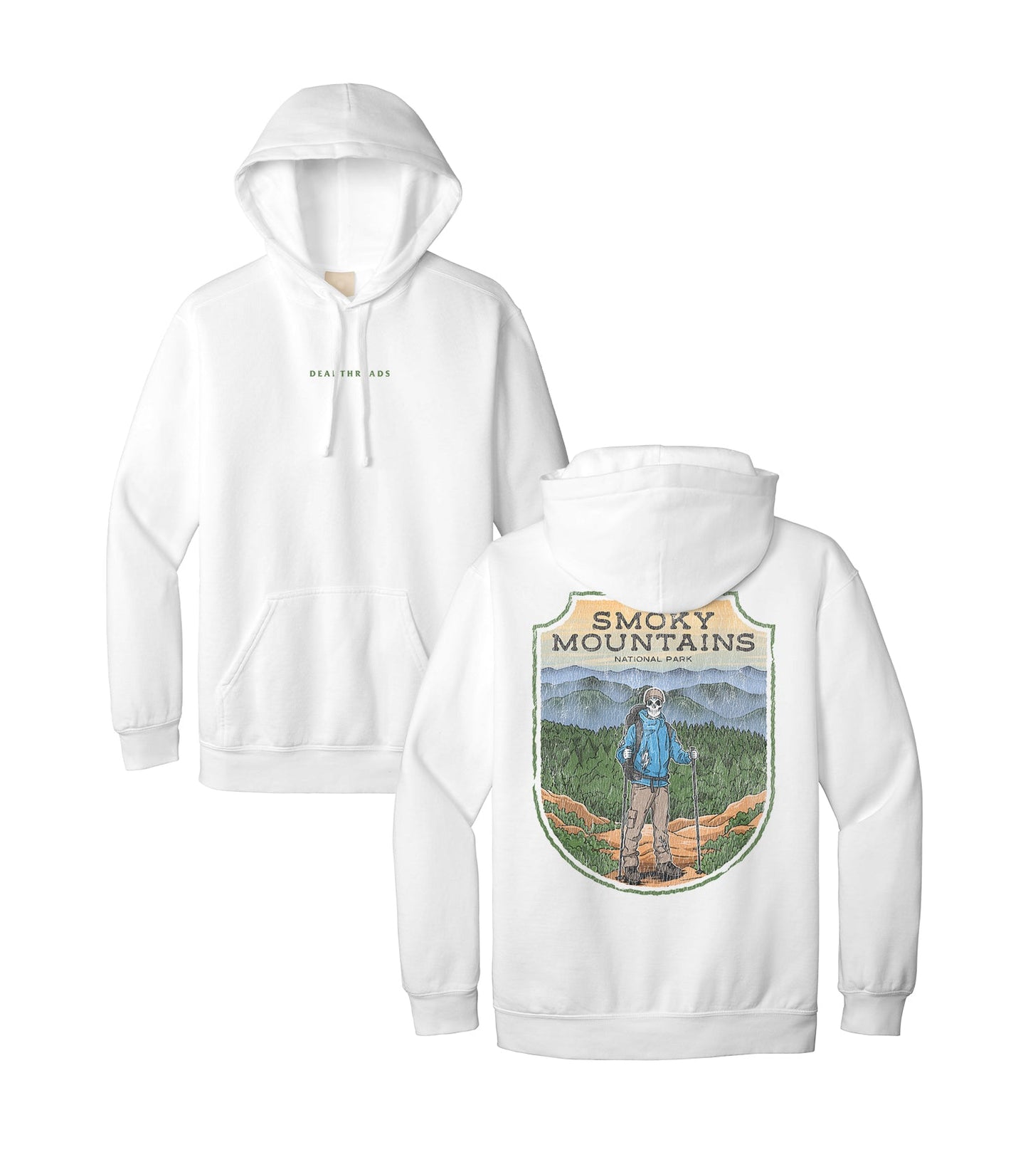 SMOKY MOUNTAINS NATIONAL PARK (MALE) - “DT ESSENTIAL" HOODIE – Hoodie – Dead Threads Apparel