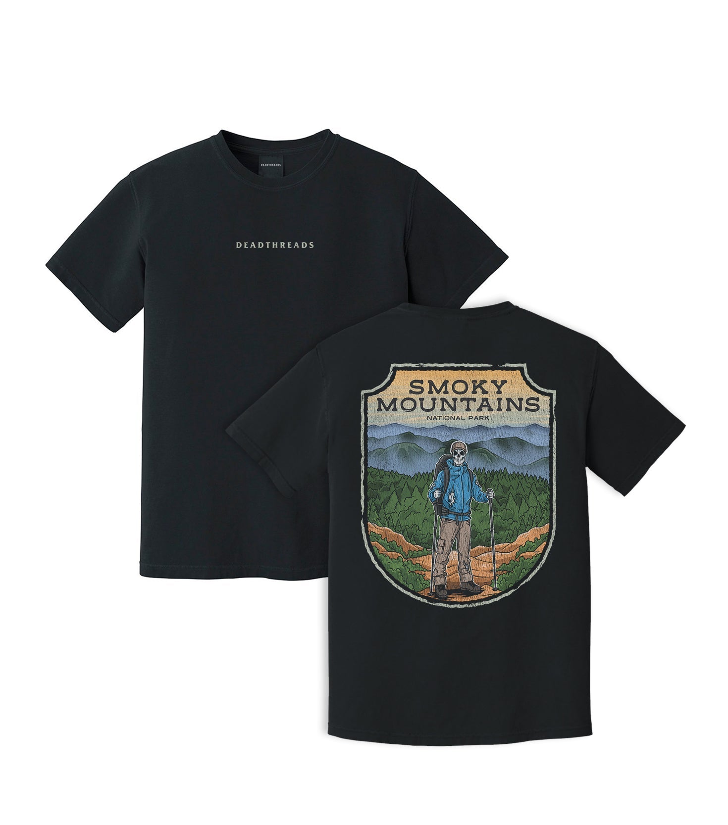SMOKY MOUNTAINS NATIONAL PARK (MALE) - “DT ESSENTIAL" PREMIUM T - SHIRT – T-Shirt – Dead Threads Apparel