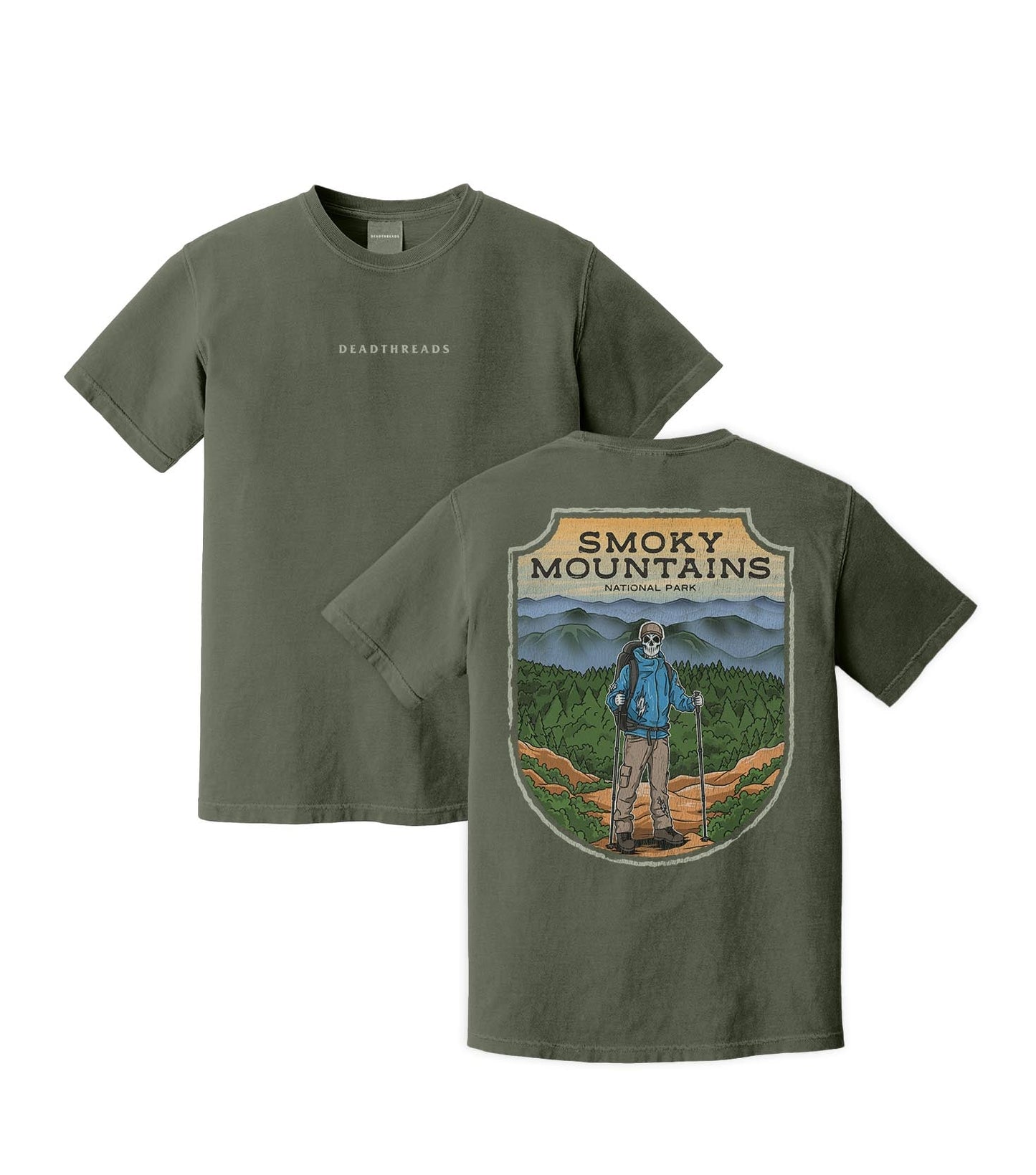 SMOKY MOUNTAINS NATIONAL PARK (MALE) - “DT ESSENTIAL" PREMIUM T - SHIRT – T-Shirt – Dead Threads Apparel