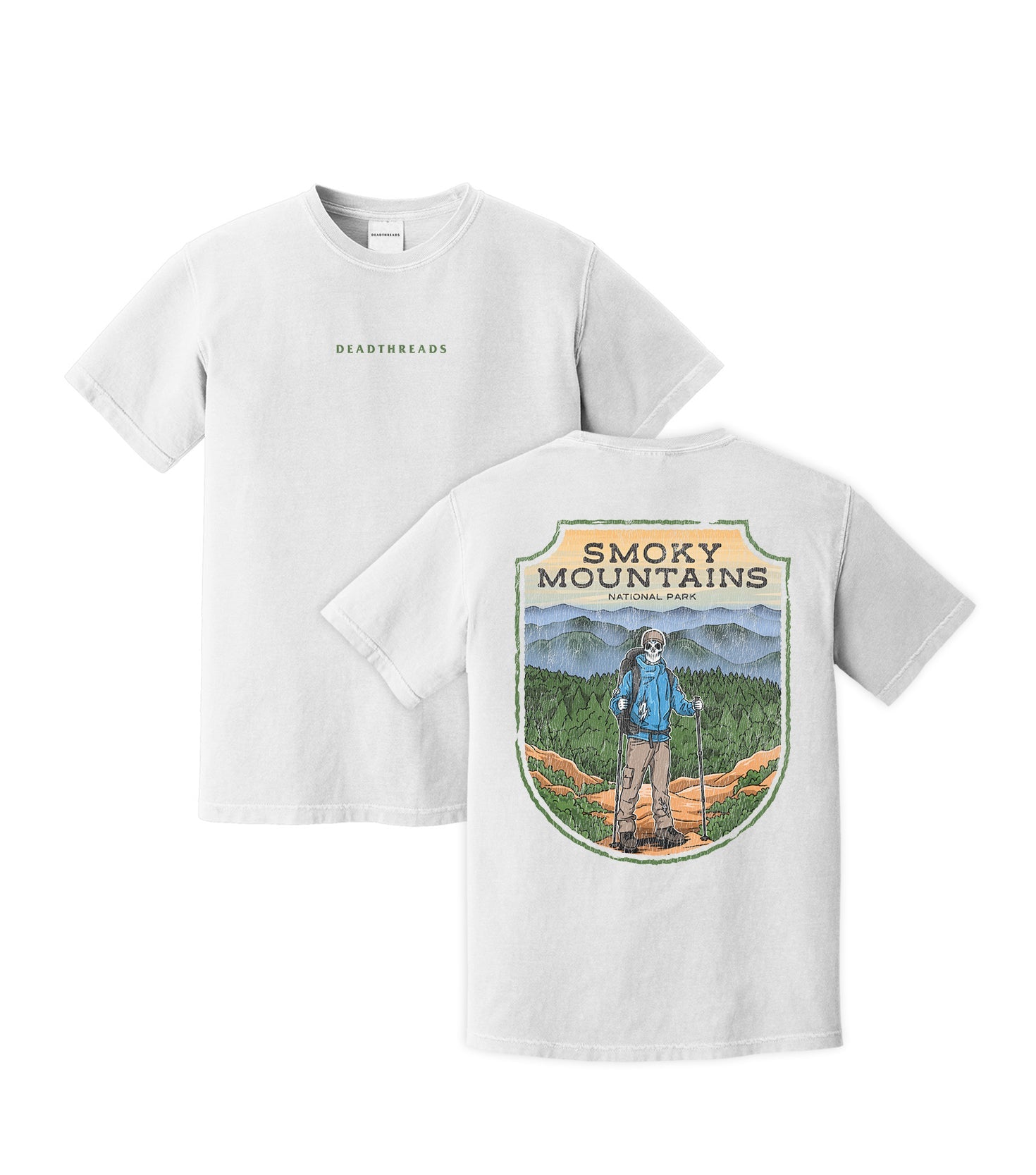 SMOKY MOUNTAINS NATIONAL PARK (MALE) - “DT ESSENTIAL" PREMIUM T - SHIRT – T-Shirt – Dead Threads Apparel