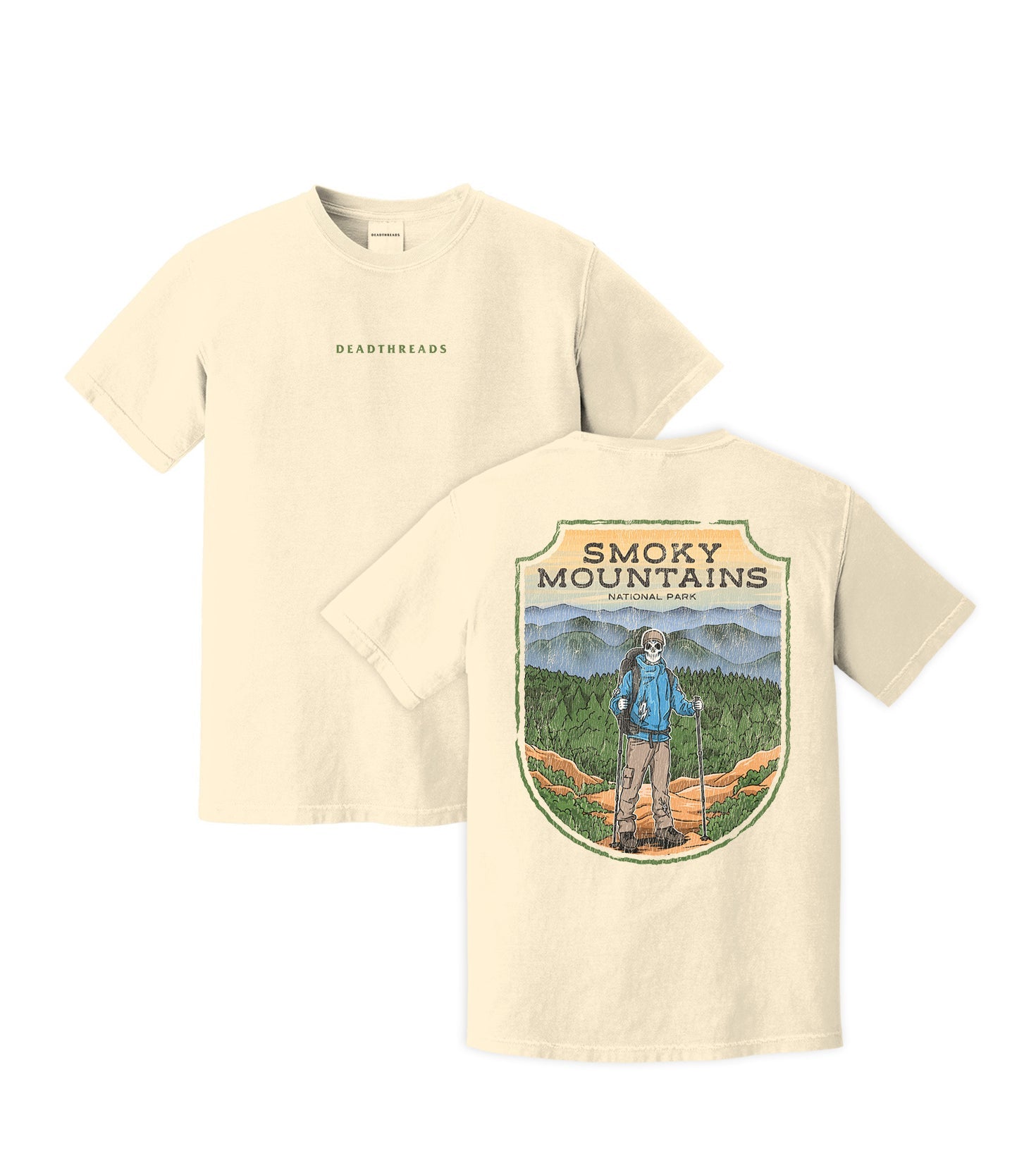 SMOKY MOUNTAINS NATIONAL PARK (MALE) - “DT ESSENTIAL" PREMIUM T - SHIRT – T-Shirt – Dead Threads Apparel
