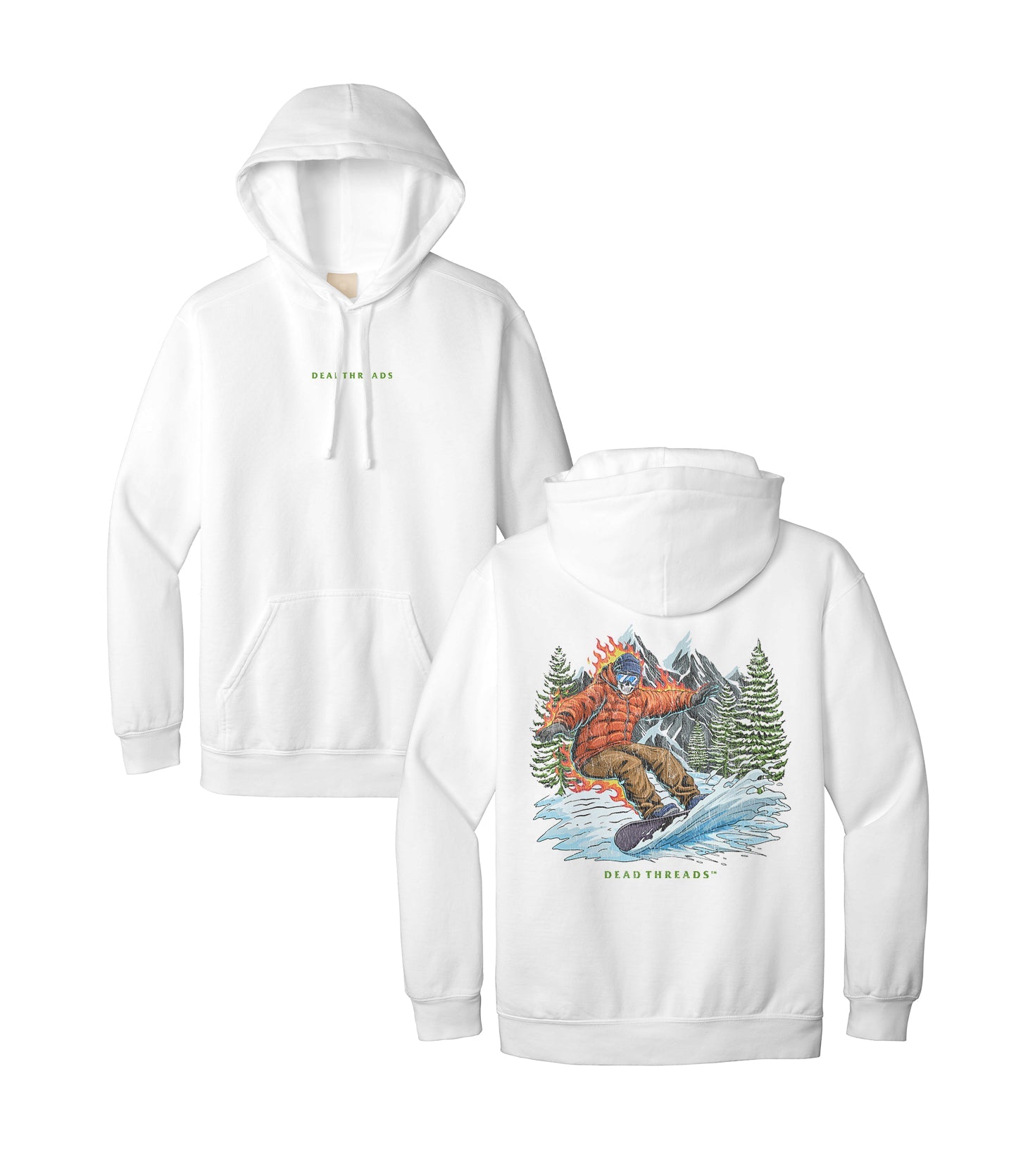 SNOWBOARDING - “DT ESSENTIAL" HOODIE – Hoodie – Dead Threads Apparel