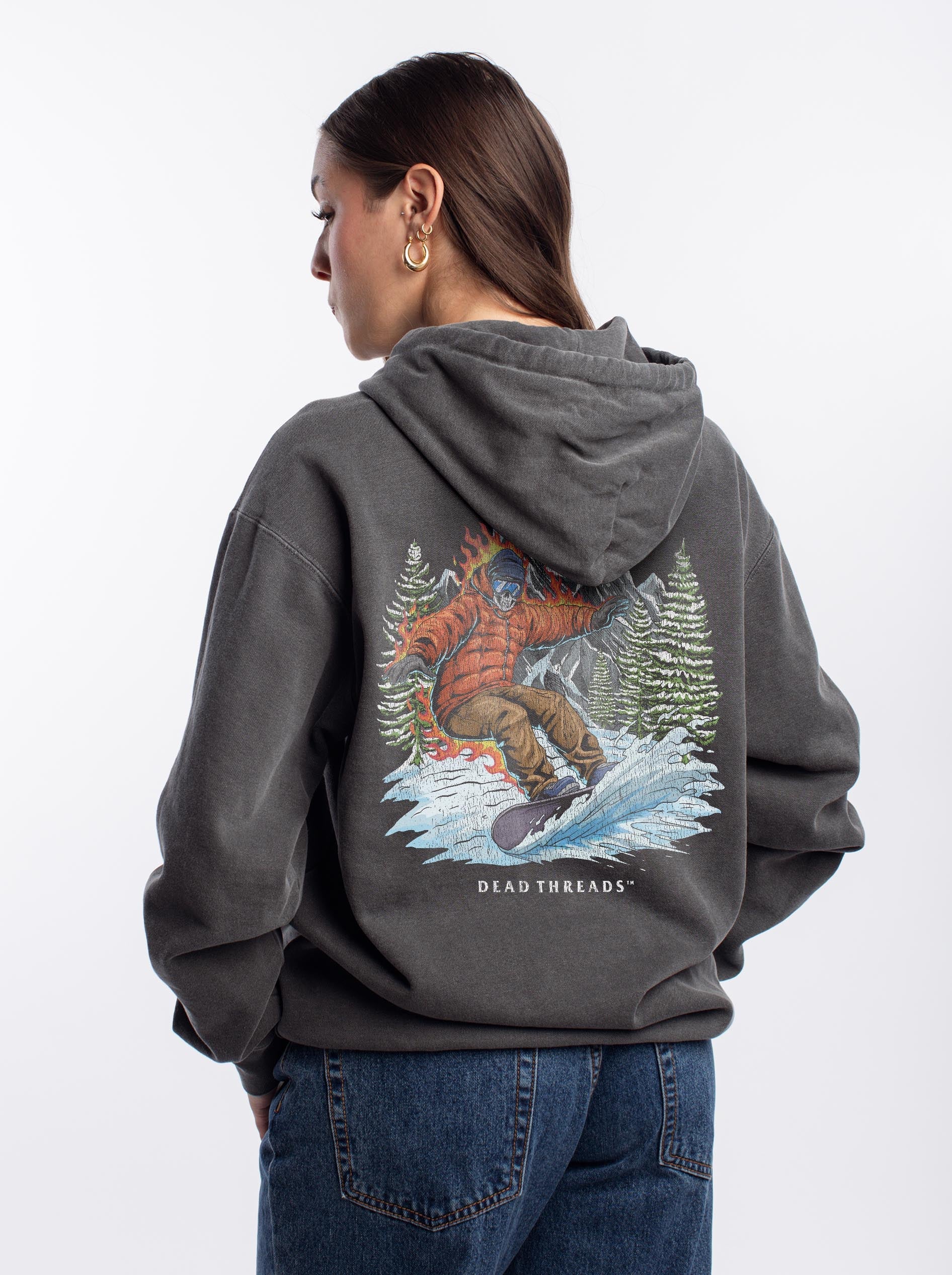 SNOWBOARDING - “DT ESSENTIAL" HOODIE – Hoodie – Dead Threads Apparel