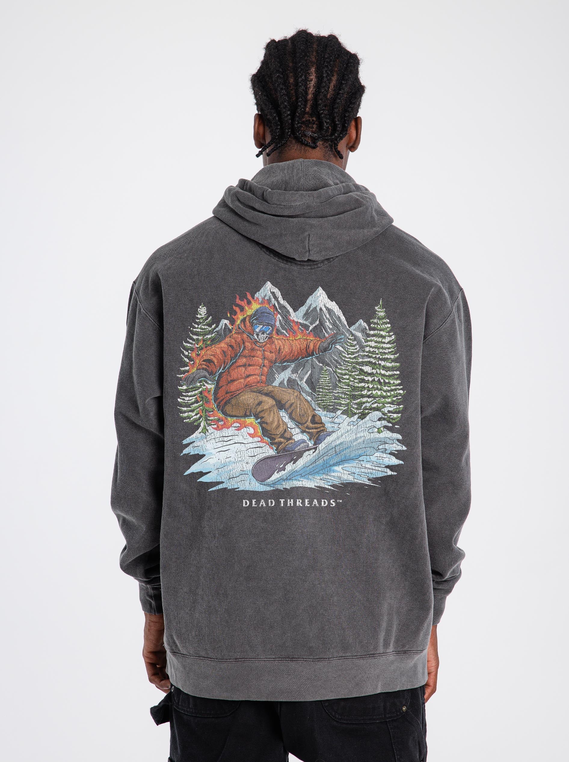 SNOWBOARDING - “DT ESSENTIAL" HOODIE – Hoodie – Dead Threads Apparel