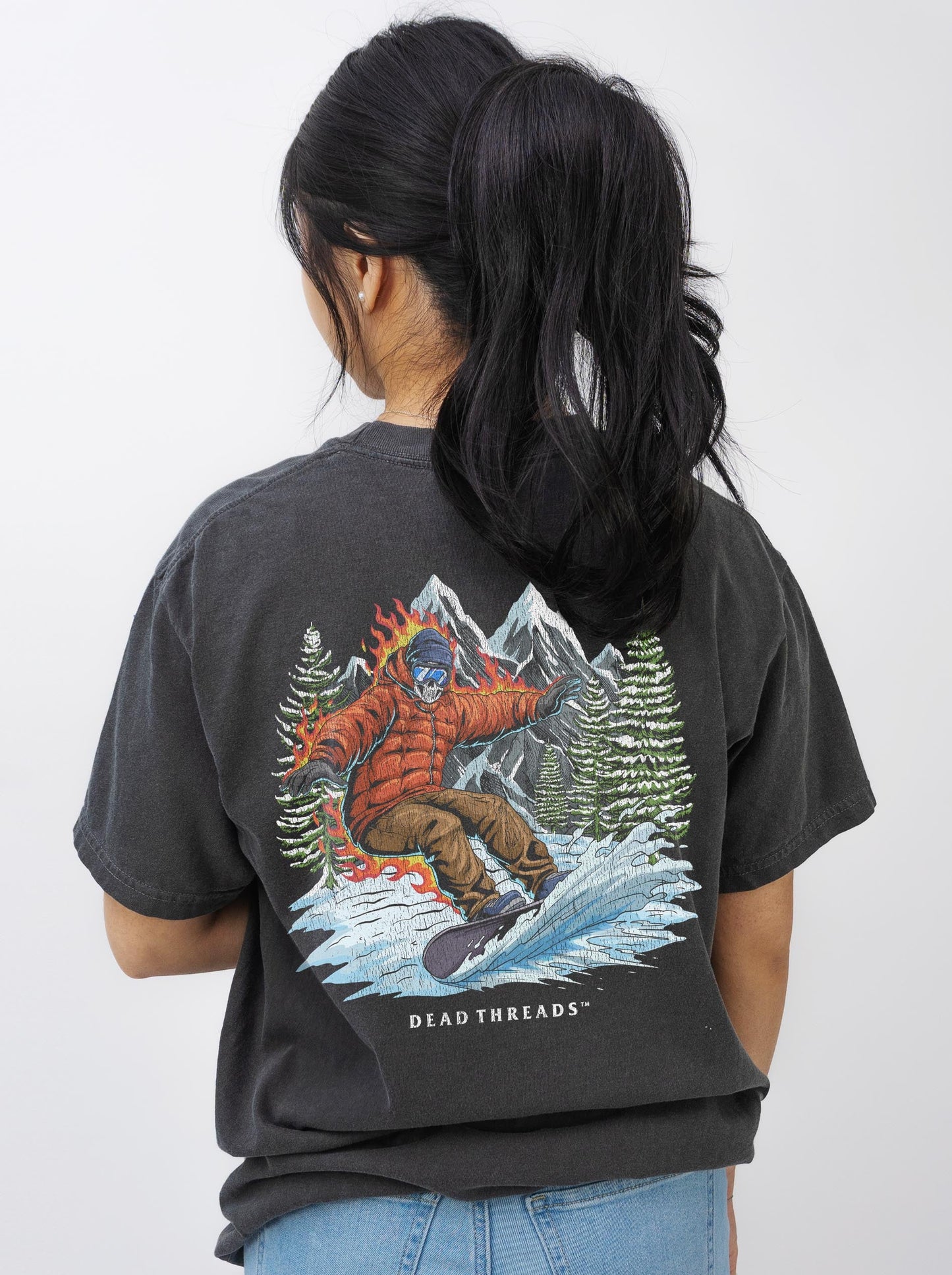 SNOWBOARDING - “DT ESSENTIAL" PREMIUM T - SHIRT – T-Shirt – Dead Threads Apparel