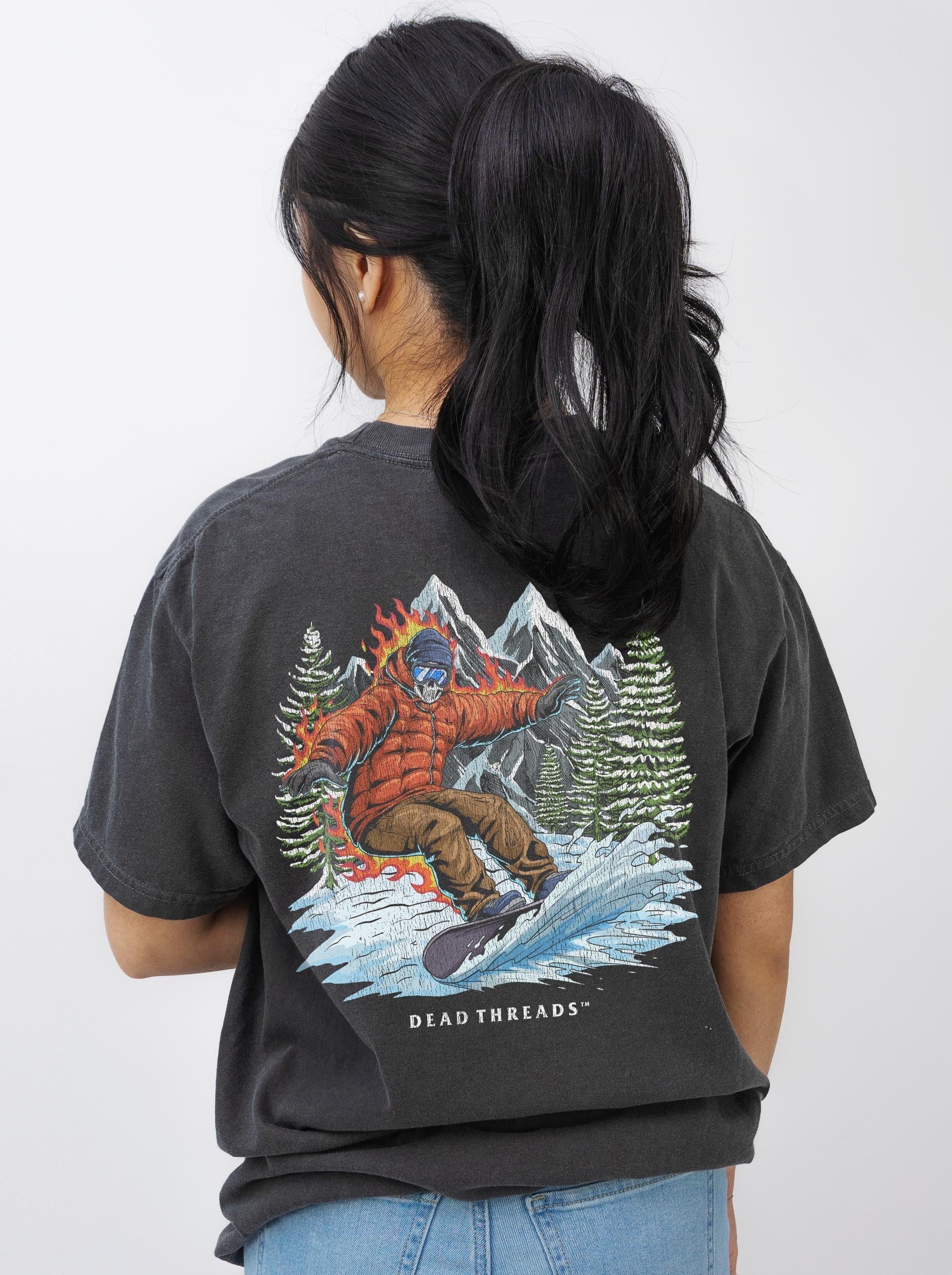 SNOWBOARDING - “DT ESSENTIAL" PREMIUM T - SHIRT – T-Shirt – Dead Threads Apparel