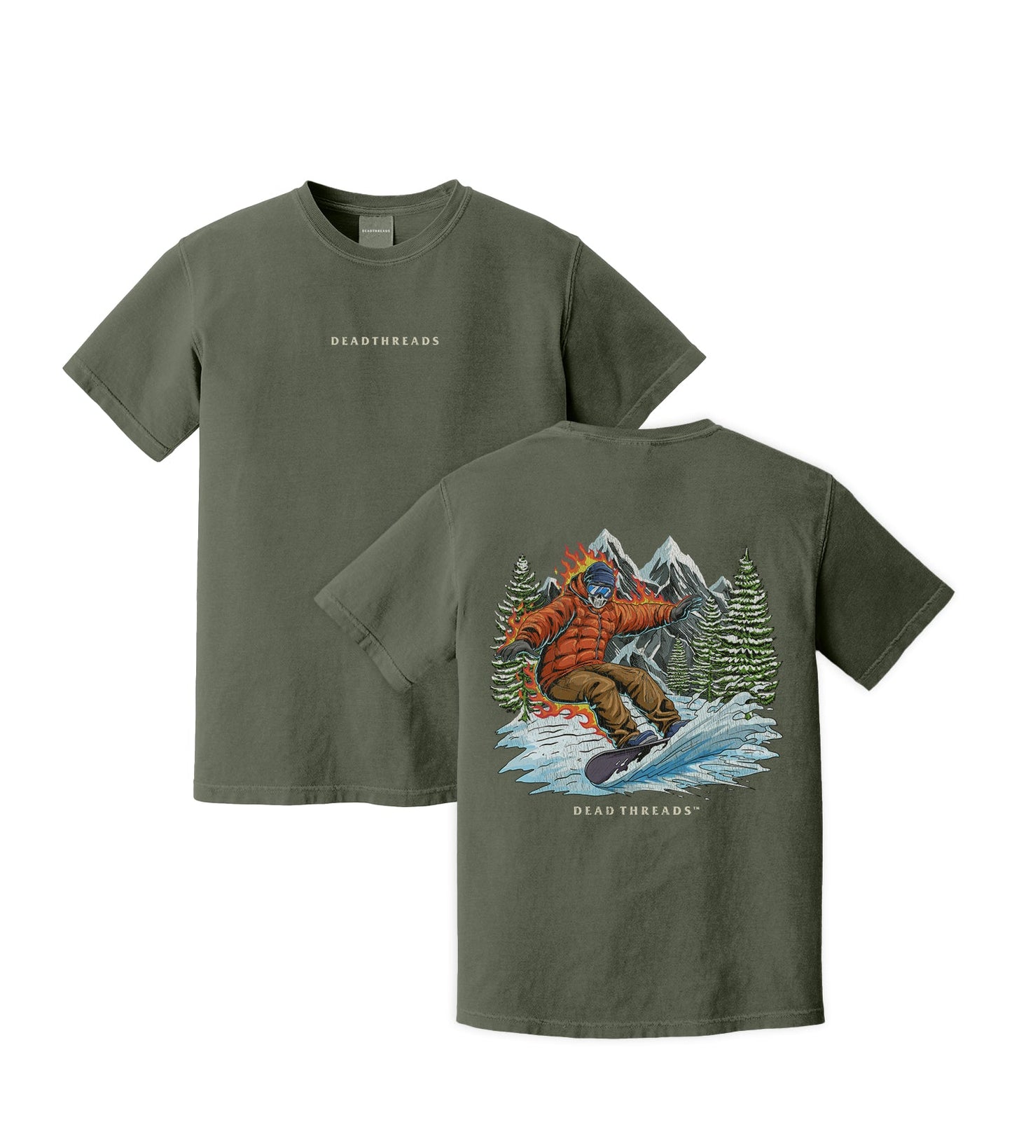 SNOWBOARDING - “DT ESSENTIAL" PREMIUM T - SHIRT – T-Shirt – Dead Threads Apparel