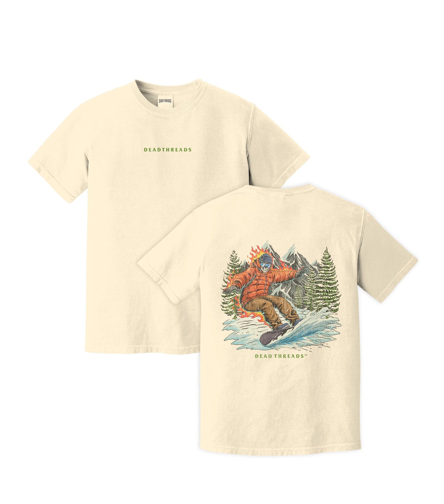SNOWBOARDING - “DT ESSENTIAL" PREMIUM T - SHIRT – T-Shirt – Dead Threads Apparel