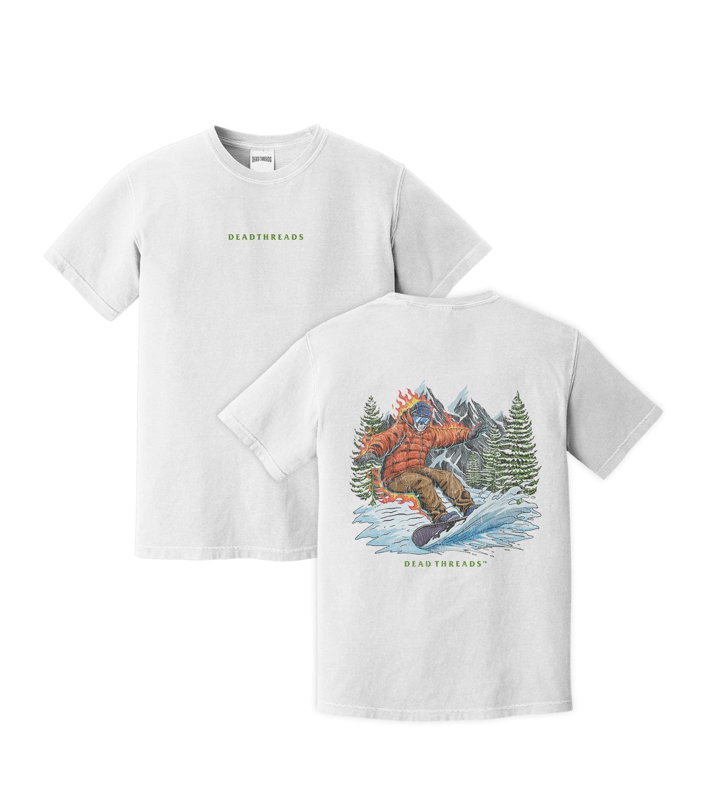SNOWBOARDING - “DT ESSENTIAL" PREMIUM T - SHIRT – T-Shirt – Dead Threads Apparel
