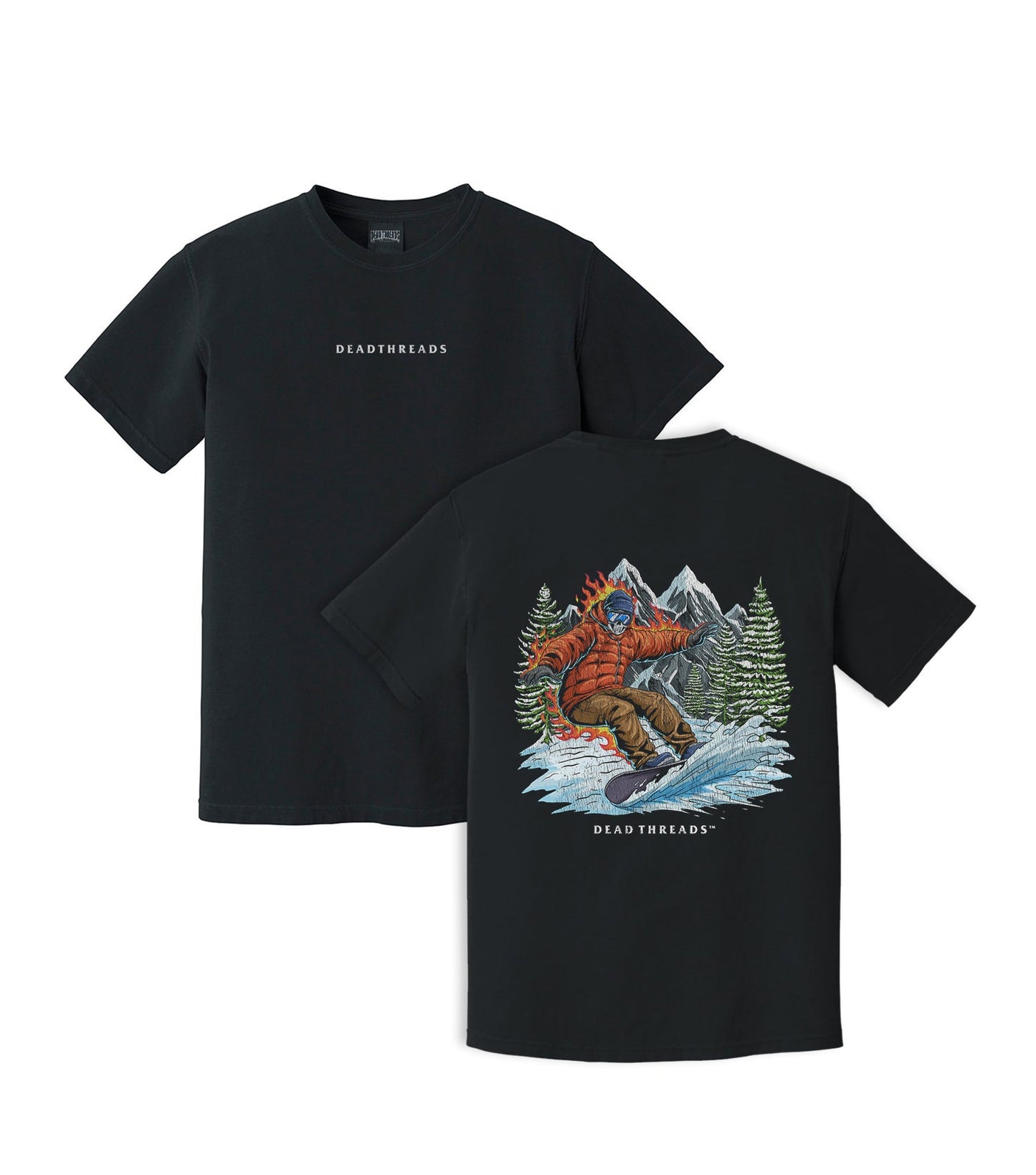 SNOWBOARDING - “DT ESSENTIAL" PREMIUM T - SHIRT – T-Shirt – Dead Threads Apparel