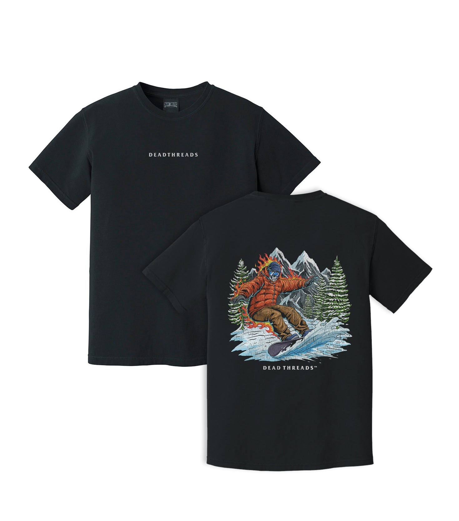 SNOWBOARDING - “DT ESSENTIAL" PREMIUM T - SHIRT – T-Shirt – Dead Threads Apparel
