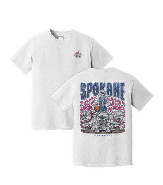 SPOKANE BASKETBALL - “3 SKULL” PREMIUM T - SHIRT – T-Shirt – Dead Threads Apparel