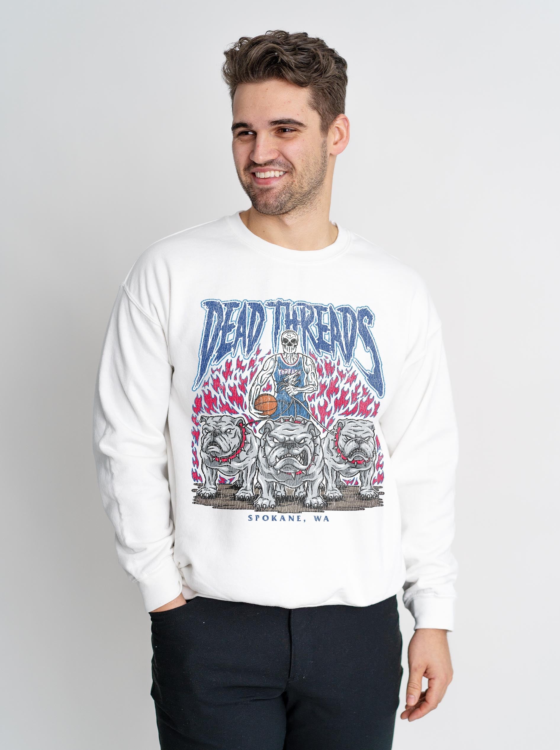 SPOKANE BASKETBALL - CREWNECK SWEATSHIRT – Sweatshirt – Dead Threads Apparel