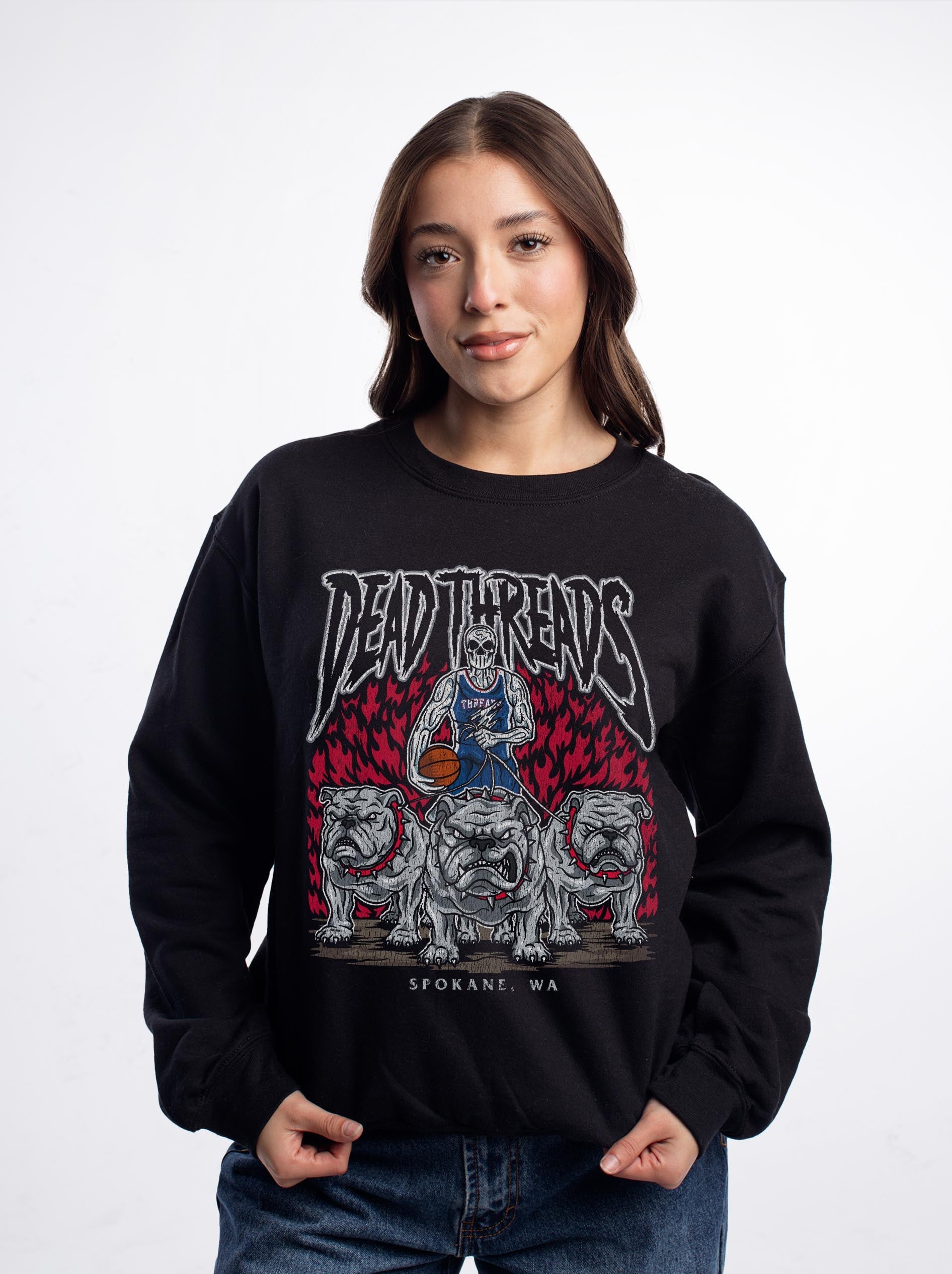 SPOKANE BASKETBALL - CREWNECK SWEATSHIRT – Sweatshirt – Dead Threads Apparel