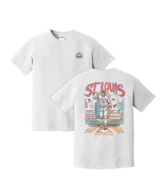 ST. LOUIS BASEBALL - "3 SKULL" PREMIUM SHIRT – T-Shirt – Dead Threads Apparel