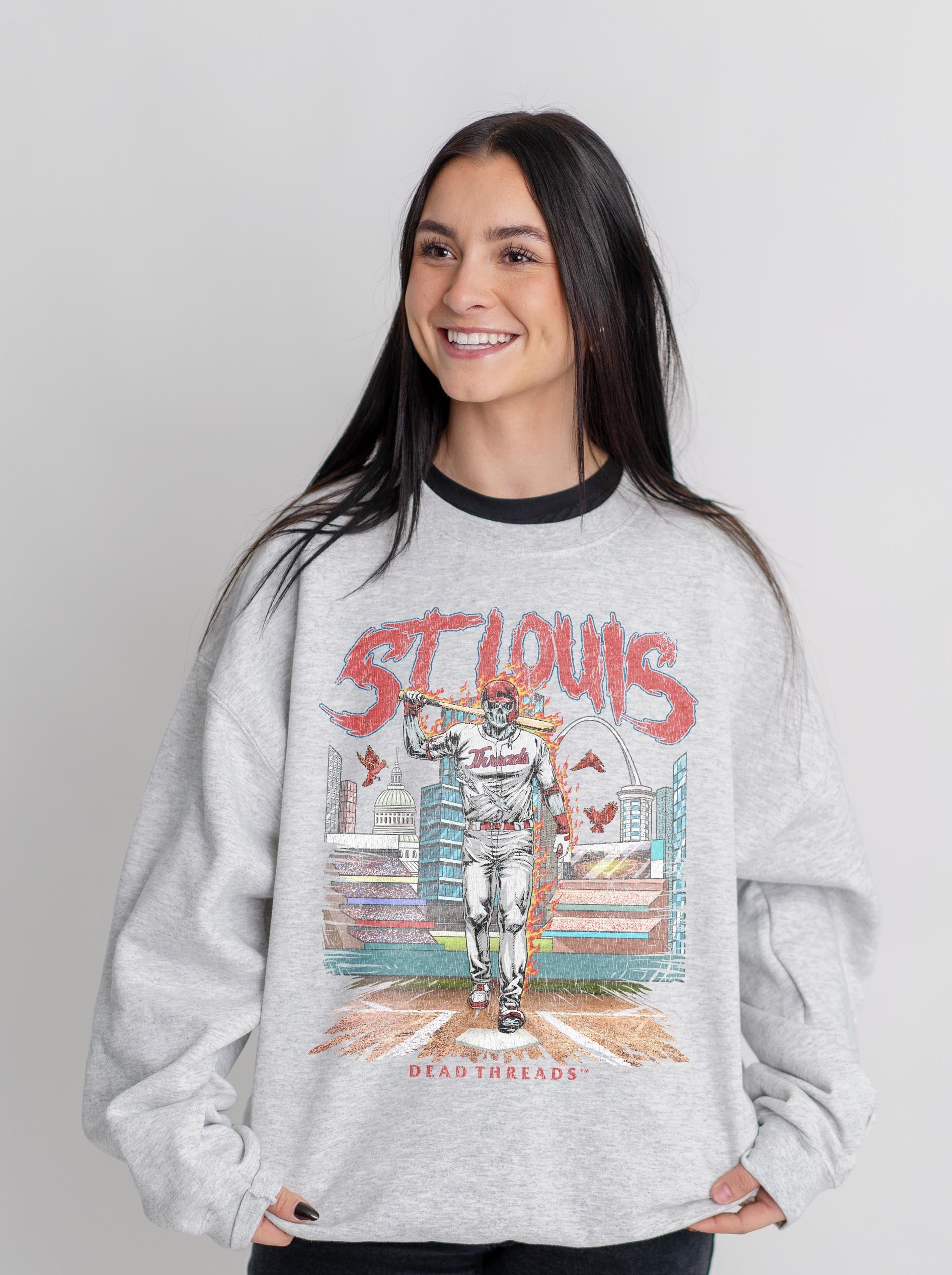 ST. LOUIS BASEBALL CREWNECK SWEATSHIRT – Sweatshirt – Dead Threads Apparel