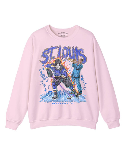 ST. LOUIS HOCKEY CREWNECK SWEATSHIRT - PINK – Sweatshirt – Dead Threads Apparel