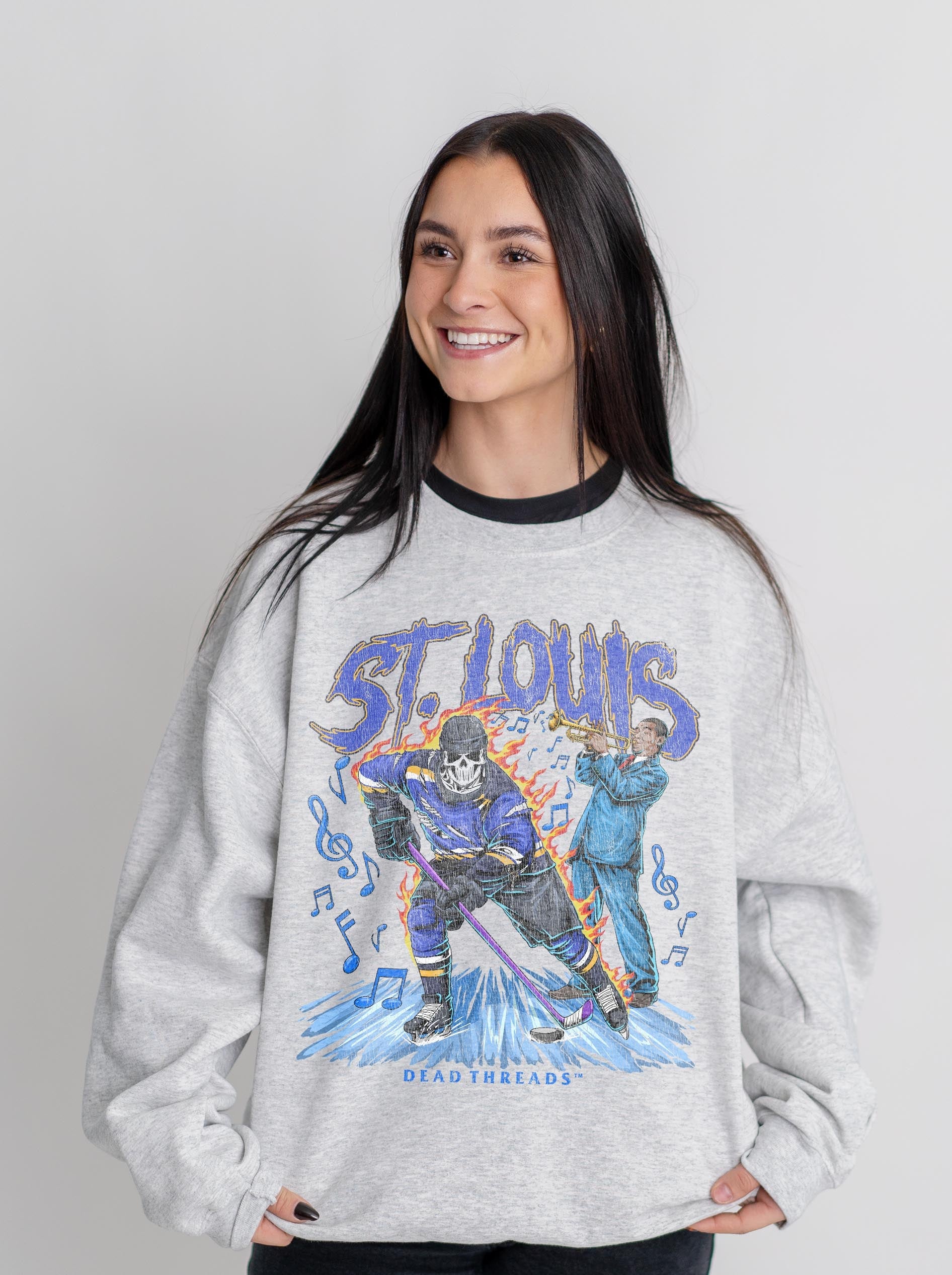 ST. LOUIS HOCKEY CREWNECK SWEATSHIRT – Sweatshirt – Dead Threads Apparel