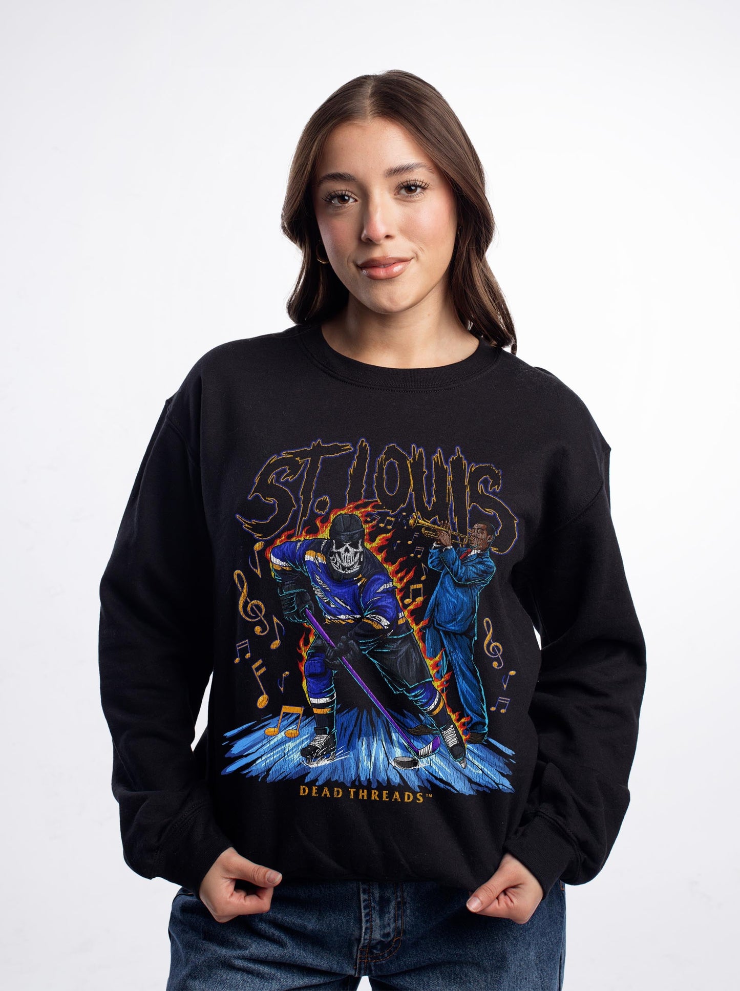 ST. LOUIS HOCKEY CREWNECK SWEATSHIRT – Sweatshirt – Dead Threads Apparel