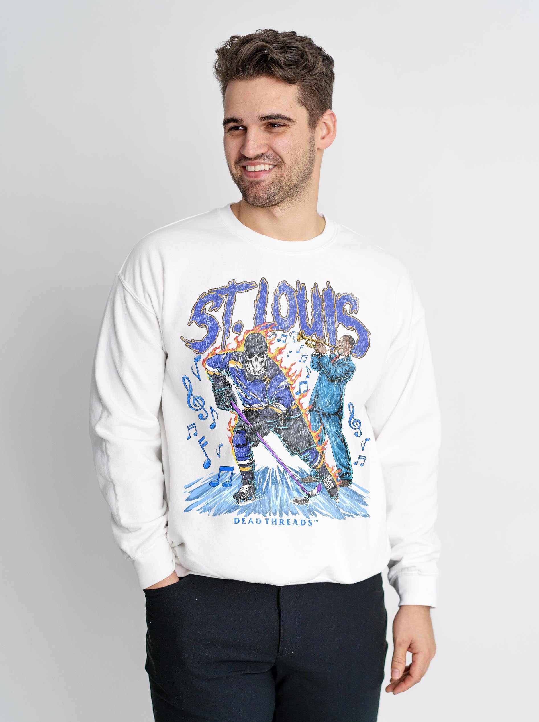 ST. LOUIS HOCKEY CREWNECK SWEATSHIRT – Sweatshirt – Dead Threads Apparel
