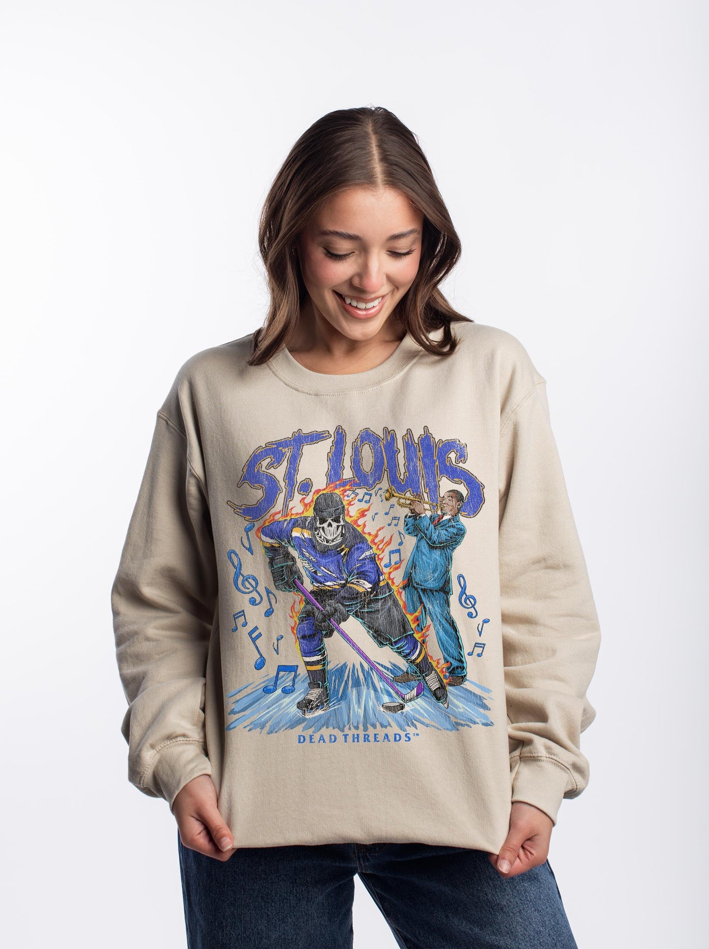 ST. LOUIS HOCKEY CREWNECK SWEATSHIRT – Sweatshirt – Dead Threads Apparel