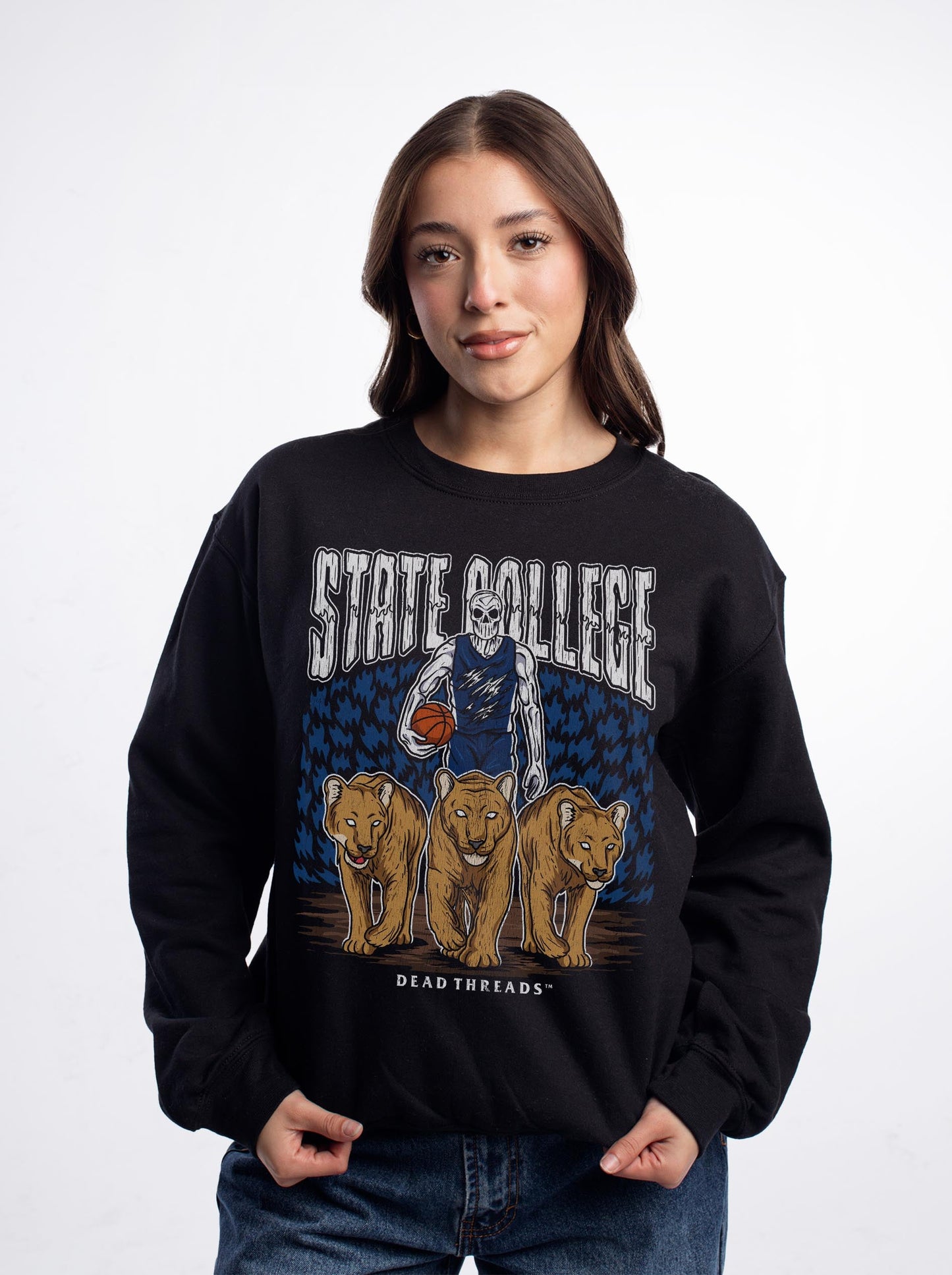 STATE COLLEGE BASKETBALL CREWNECK SWEATSHIRT – Sweatshirt – Dead Threads Apparel