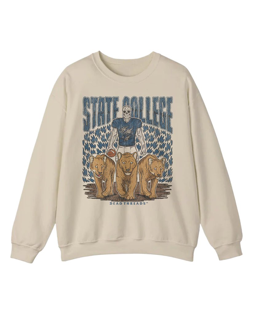 STATE COLLEGE FOOTBALL CREWNECK SWEATSHIRT – Sweatshirt – Dead Threads Apparel