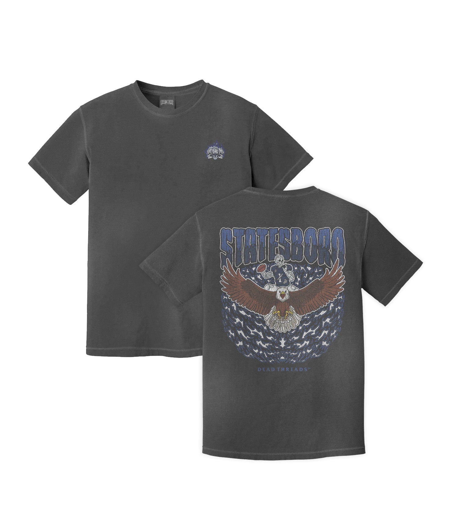 STATESBORO FOOTBALL - “3 SKULL” PREMIUM T - SHIRT – T-Shirt – Dead Threads Apparel
