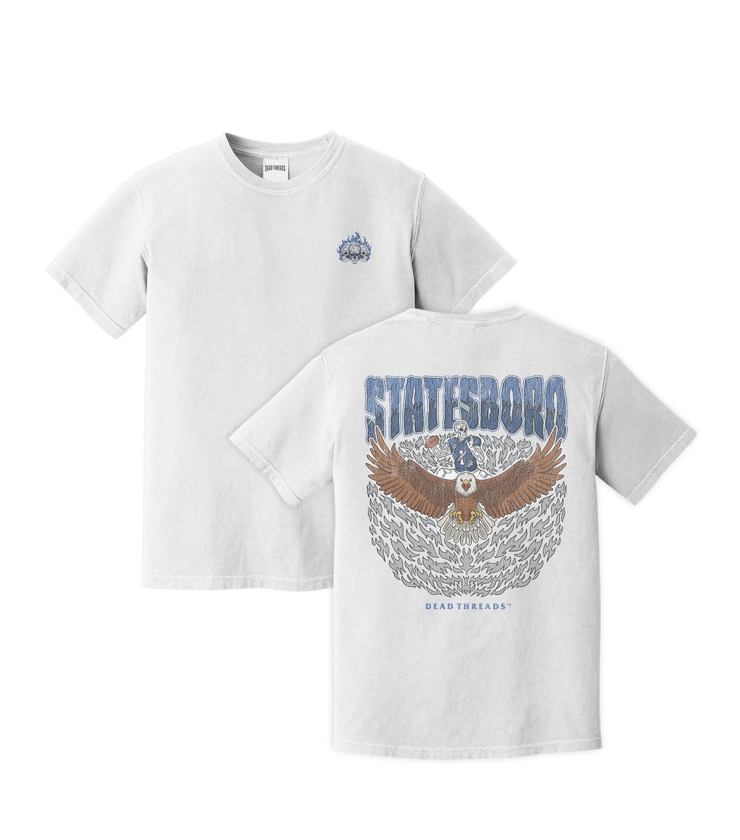 STATESBORO FOOTBALL - “3 SKULL” PREMIUM T - SHIRT – T-Shirt – Dead Threads Apparel