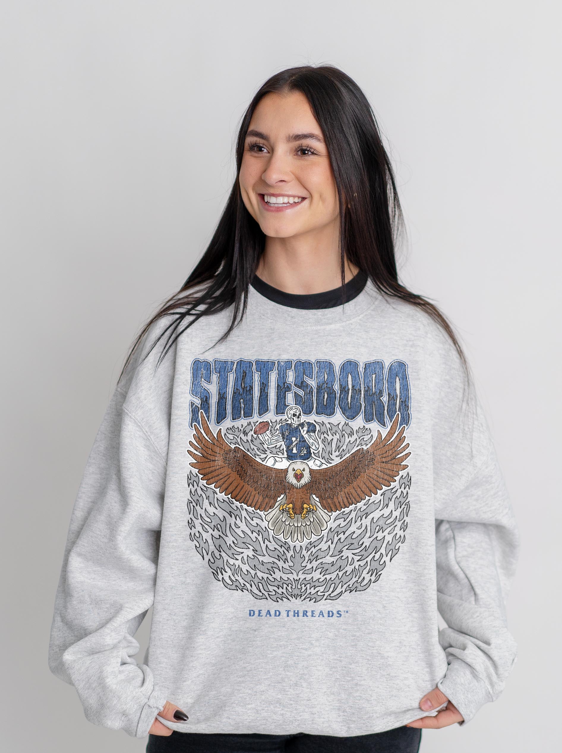 STATESBORO FOOTBALL CREWNECK SWEATSHIRT – Sweatshirt – Dead Threads Apparel
