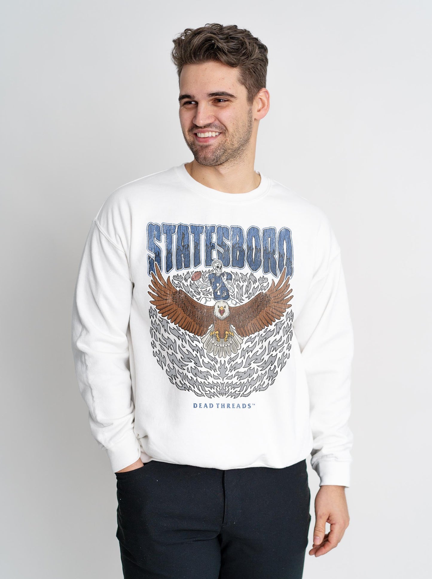 STATESBORO FOOTBALL CREWNECK SWEATSHIRT – Sweatshirt – Dead Threads Apparel